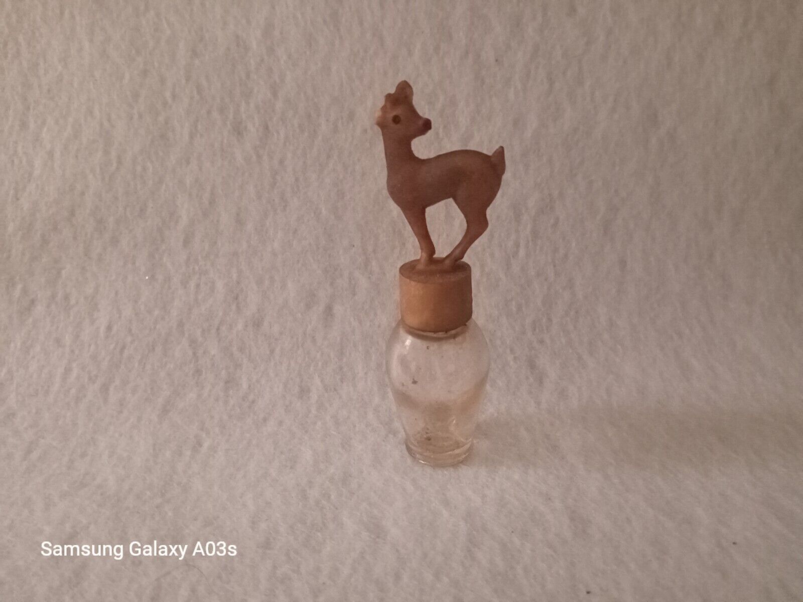 Vintage Rudolf the Red Nosed Reindeer Miniature Perfume Bottle