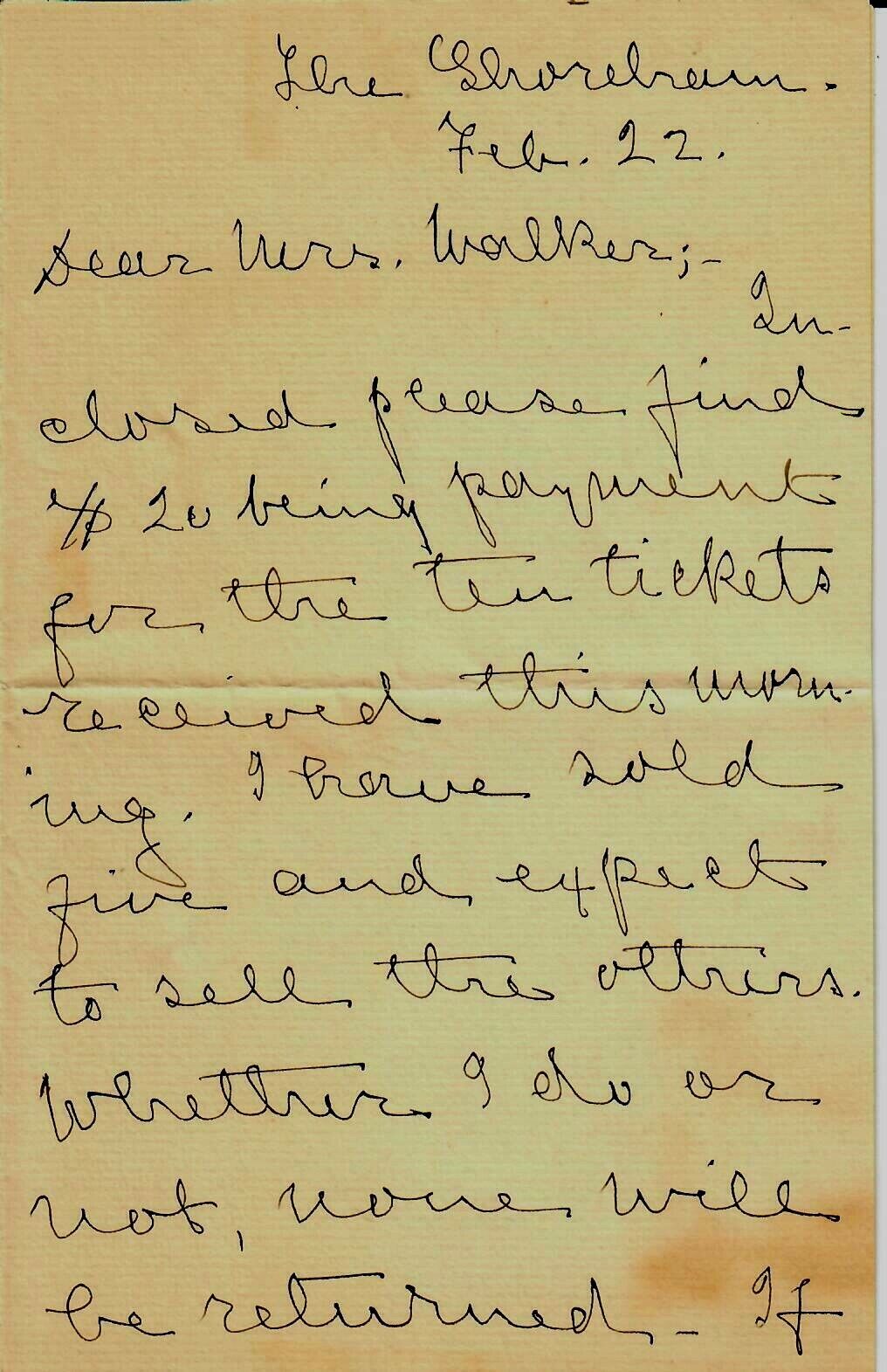Vintage “Kate Field's Washington” Kate Field Hand Written 2 Page Letter