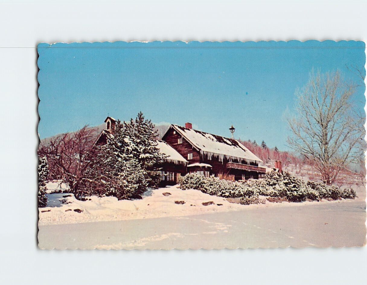 Postcard Winter Scene Trapp Family Lodge Stowe Vermont USA
