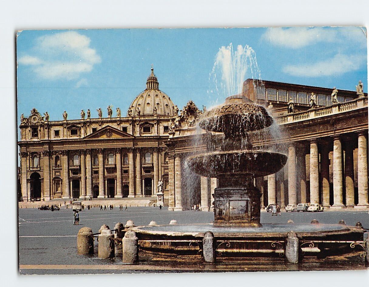 Postcard St. Peter\'s Square, Rome, Italy