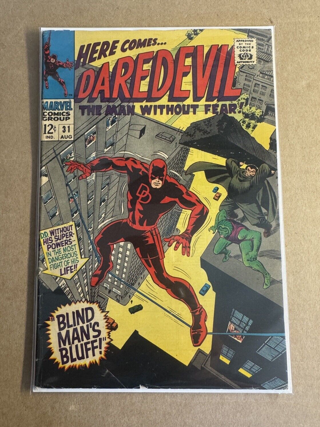 Daredevil #31 Battles Mr. Hyde & Cobra Marvel 12 Cents Silver Age