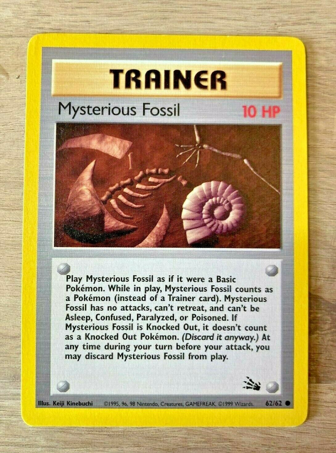 Mysterious Fossil 62/62 TRAINER Pokemon Card FOSSIL SET ...