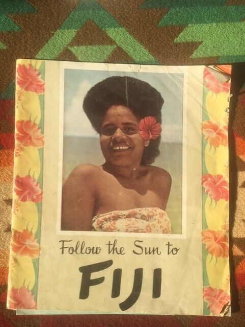 Brochure- Follow the Sun to Fiji- 1930s-40s- South Pacific- Taxi- Suva