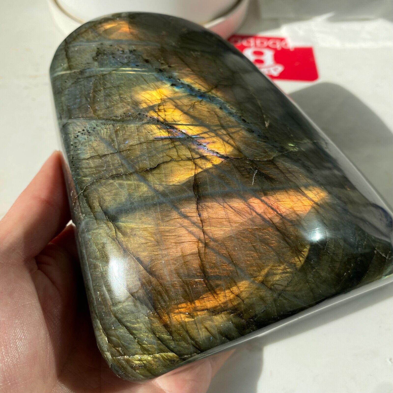 4.00LB Top Labradorite Crystal Stone Natural Rough Mineral Specimen Healing S035