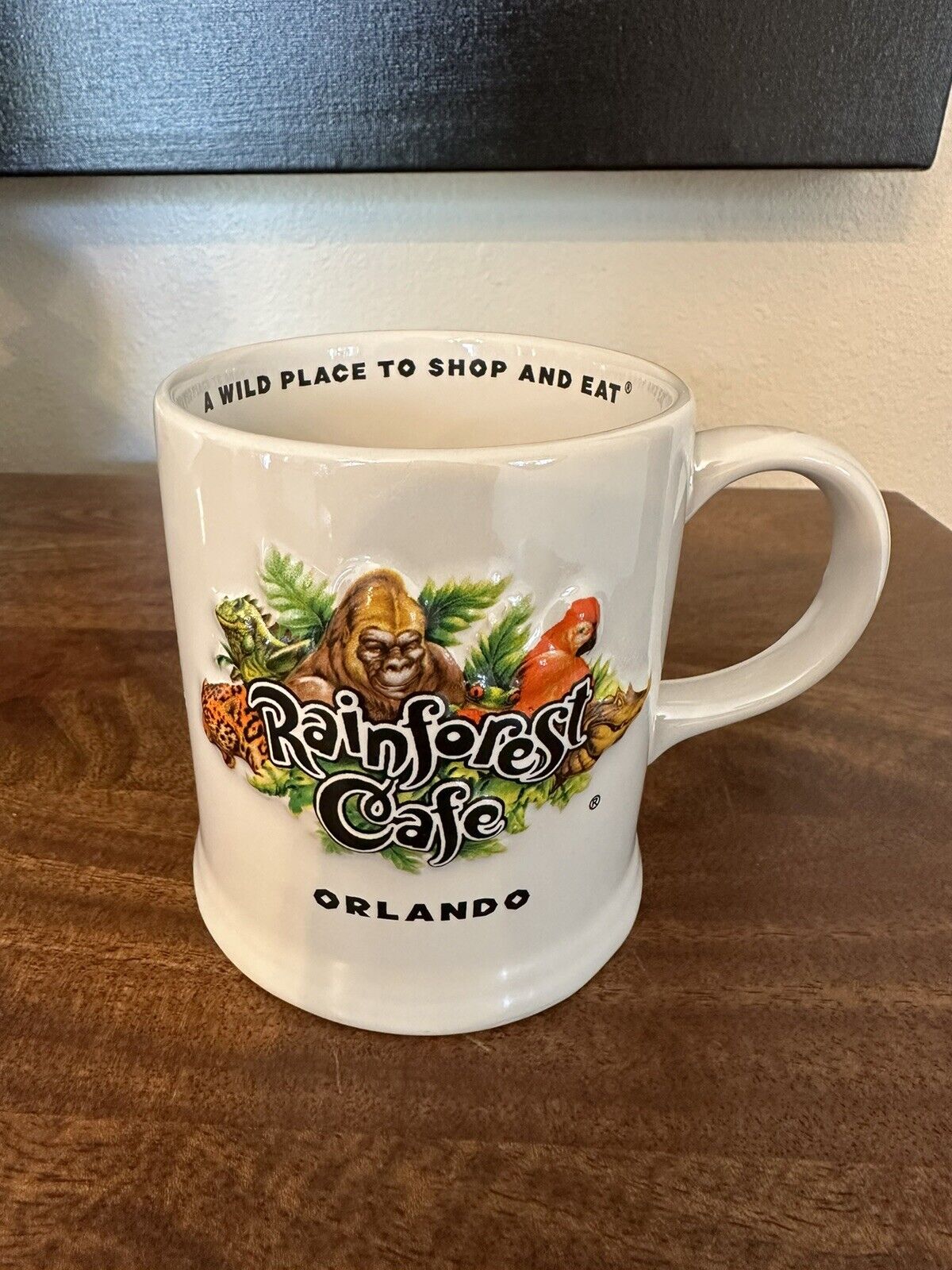 Rainforest Cafe Orlando Mug White 4”