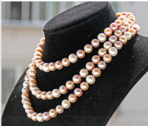 AAA 9-10mm south sea multicolor pearl necklace 48\