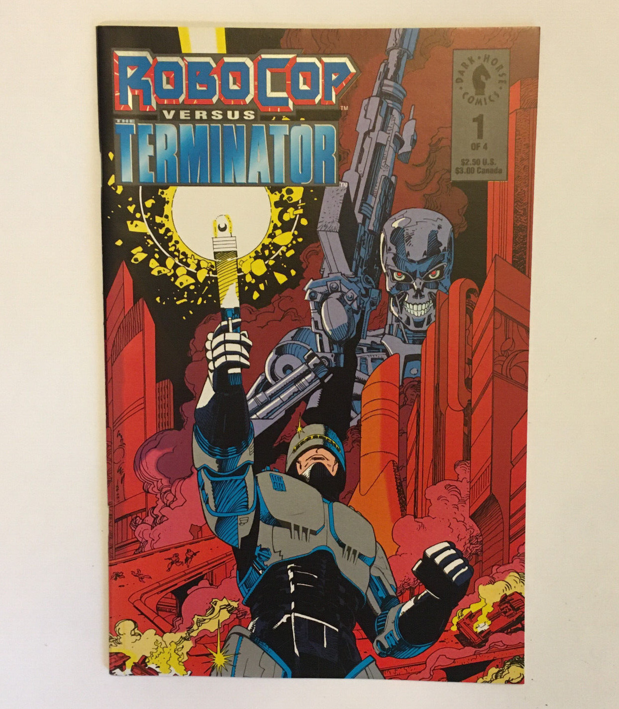 RoboCop Vs Terminator #1 1992 Insert Intact signed Frank Miller & Walt Simonson