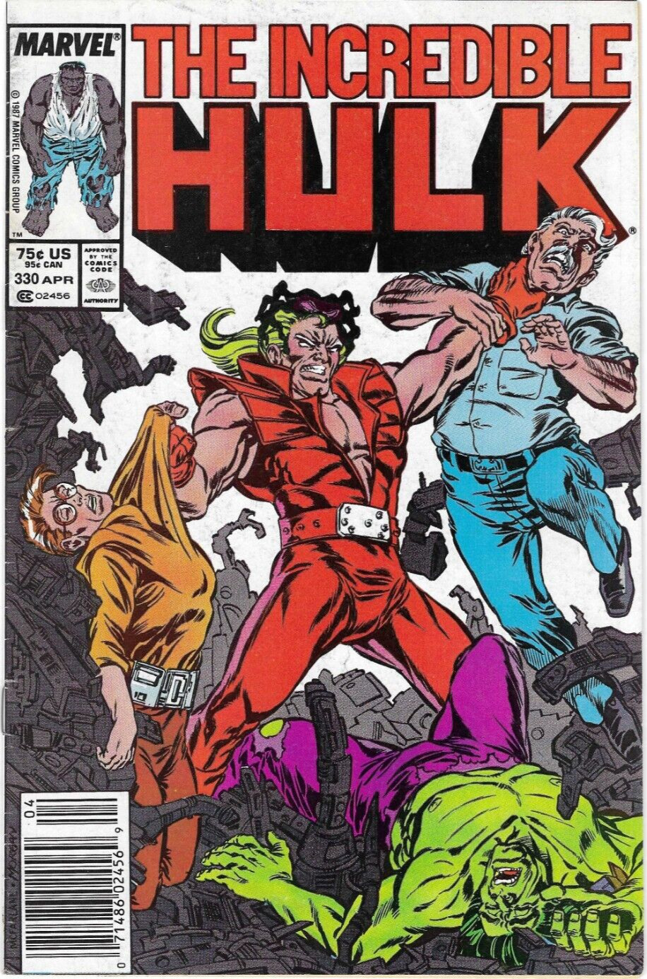 The Incredible Hulk #330 : MARVEL : 1987 : F/VF
