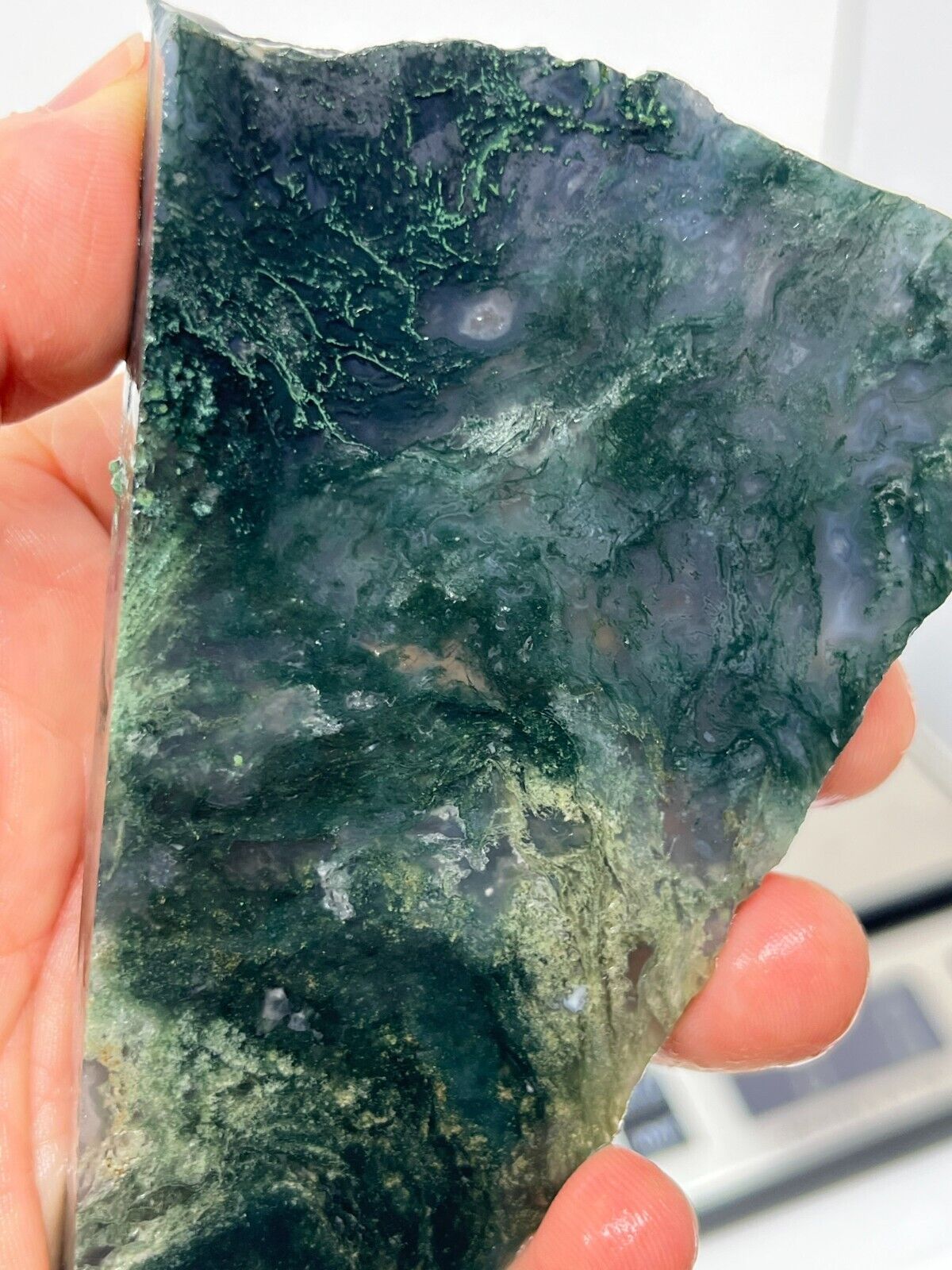 Moss Agate Slab Cabbing Lapidary Collecting Combo Ship Avail