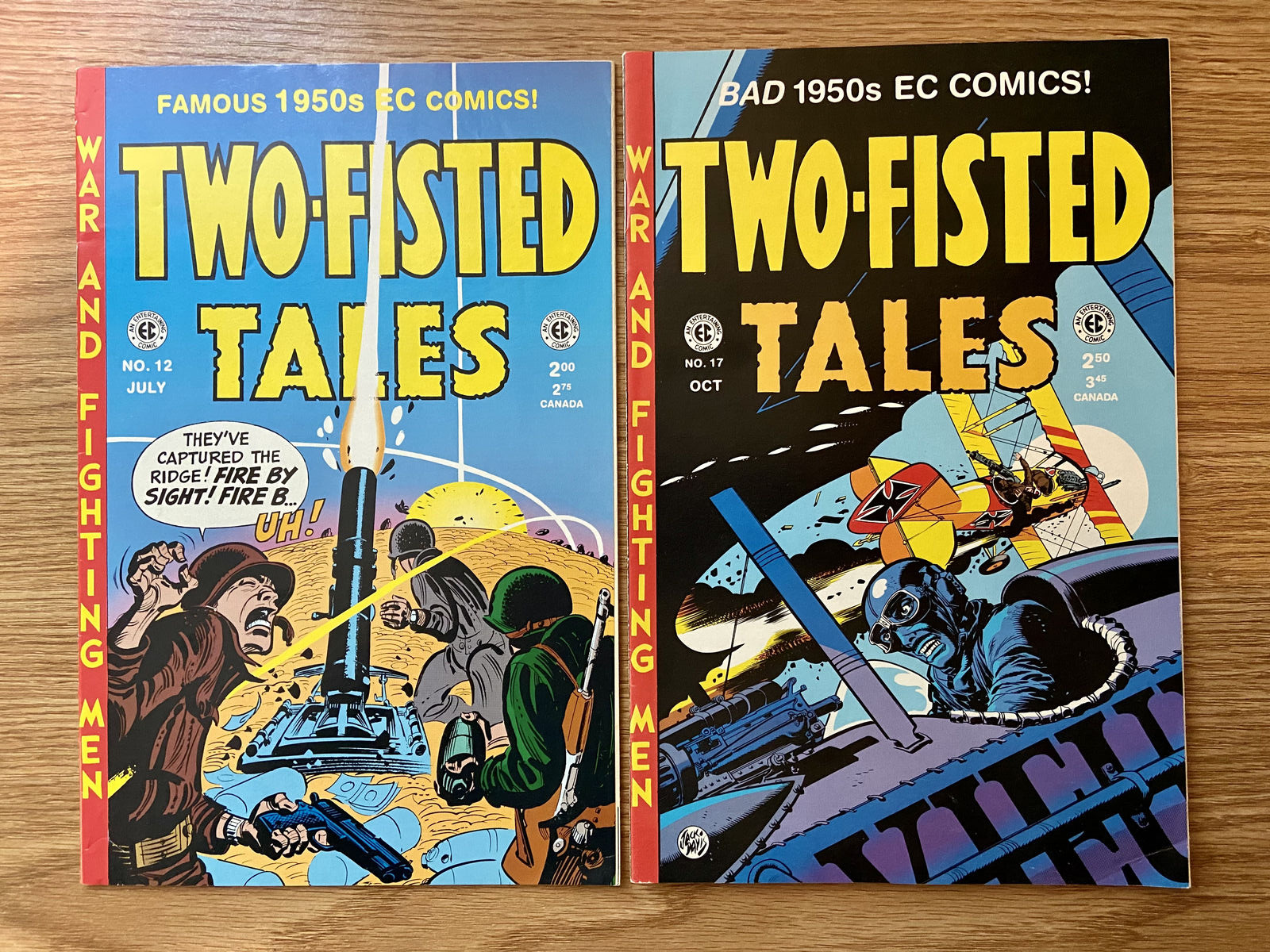 Two-Fisted Tales #12 and #17 1995/96 Reprints from EC