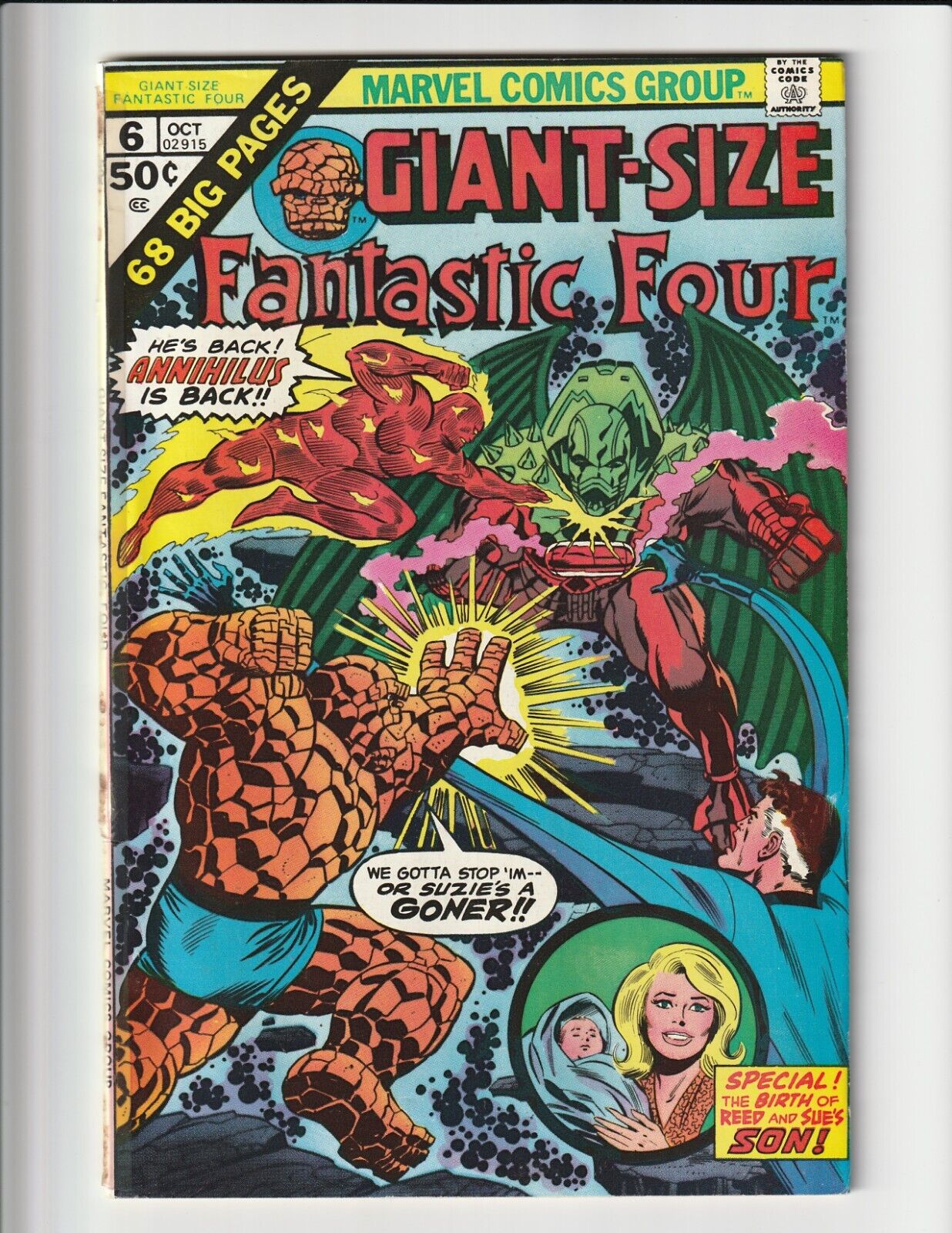 GIANT SIZE FANTASTIC FOUR #6 (1975) ANNIHILUS MARVEL COMICS