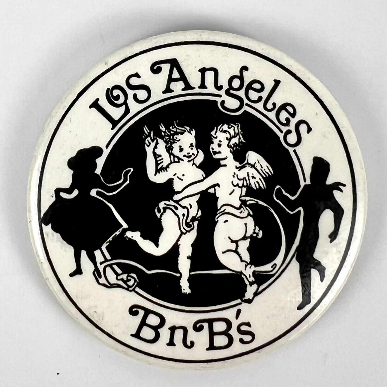 Vintage Los Angeles BnB\'s Pinback Button Los Angeles California Flair