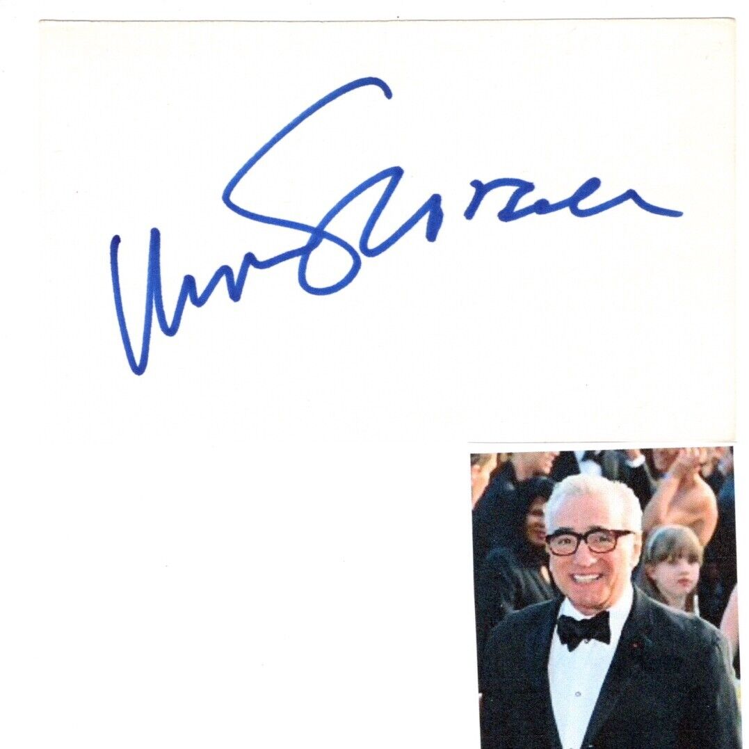Martin Scorsese signed card