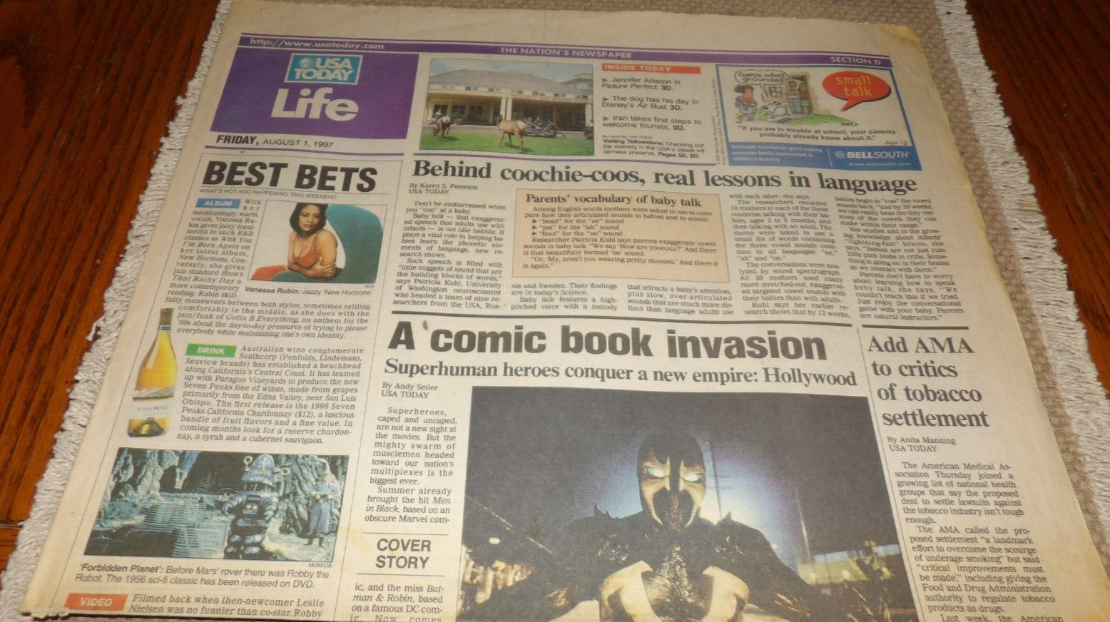 August 1, 1997 USA Today Life Section-Spawn Movie