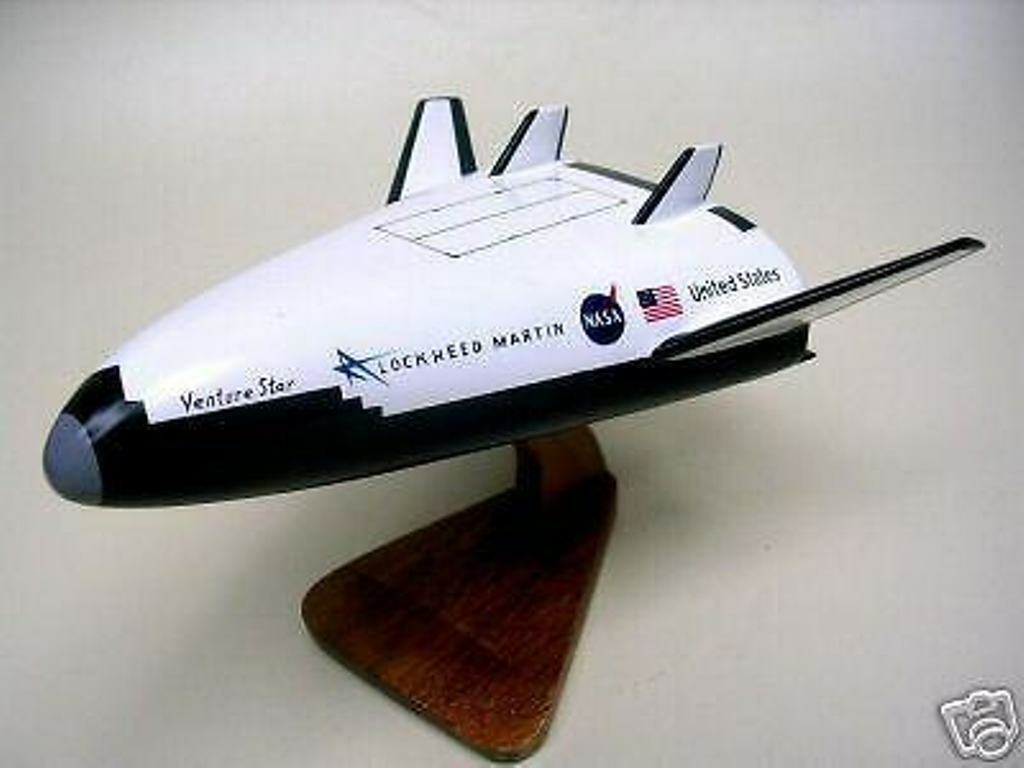 X-33 NASA Venture Star X33 Lockheed Airplane Wood Model Small New