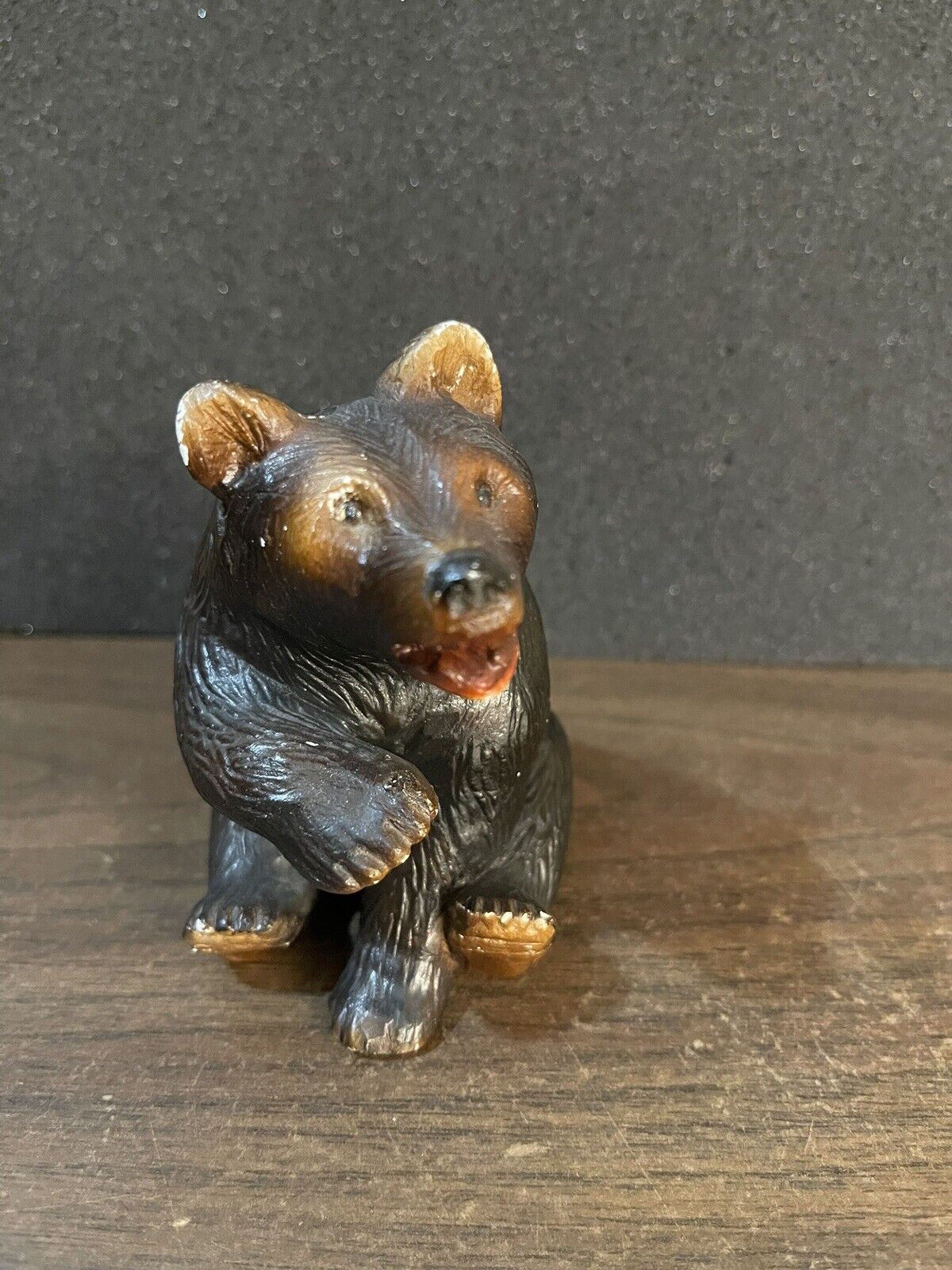 Antique Chalkware Bear Figurine 