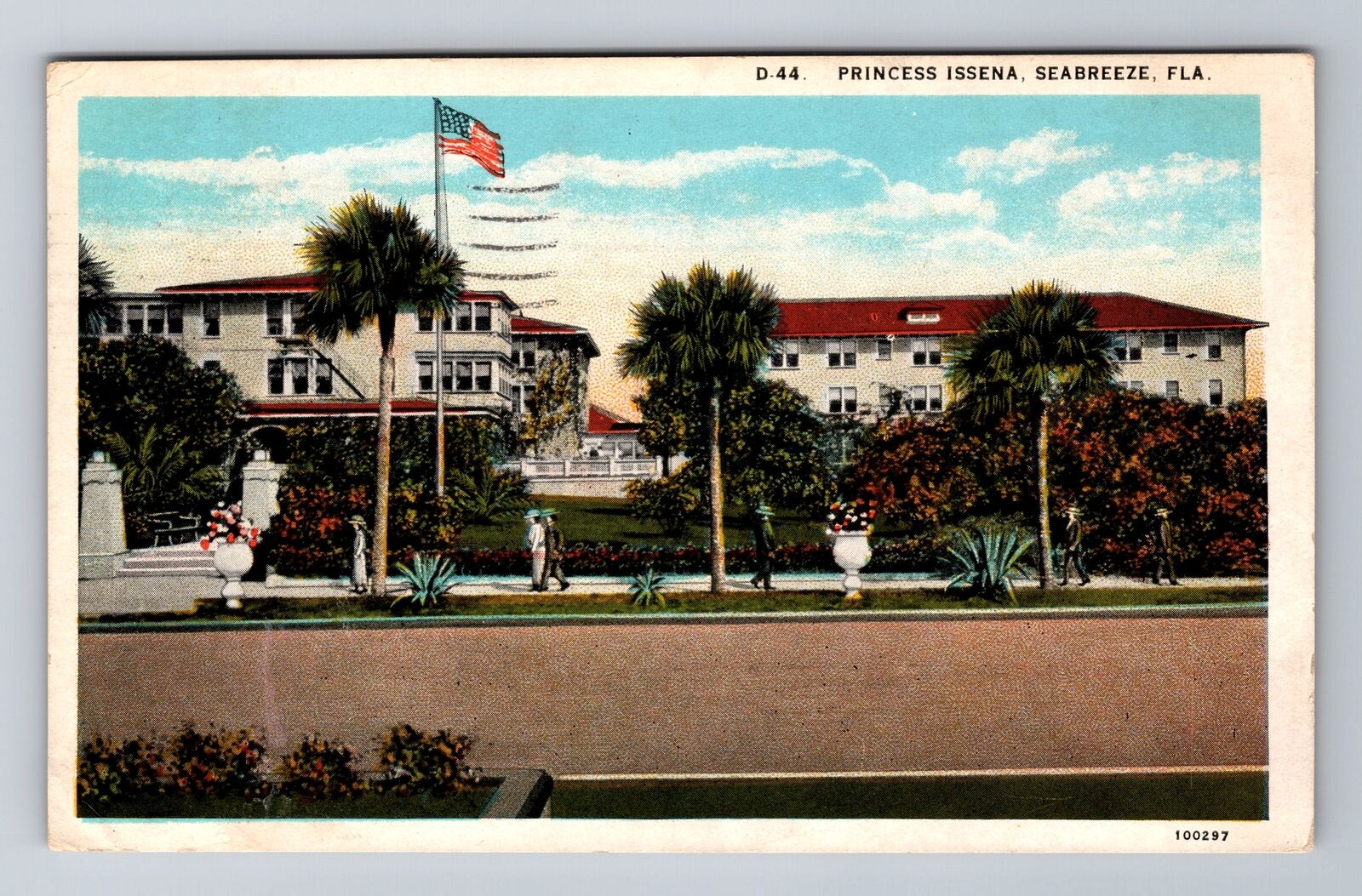 Seabreeze FL-Florida, Princess Issena, Antique, Vintage c1930 Souvenir Postcard