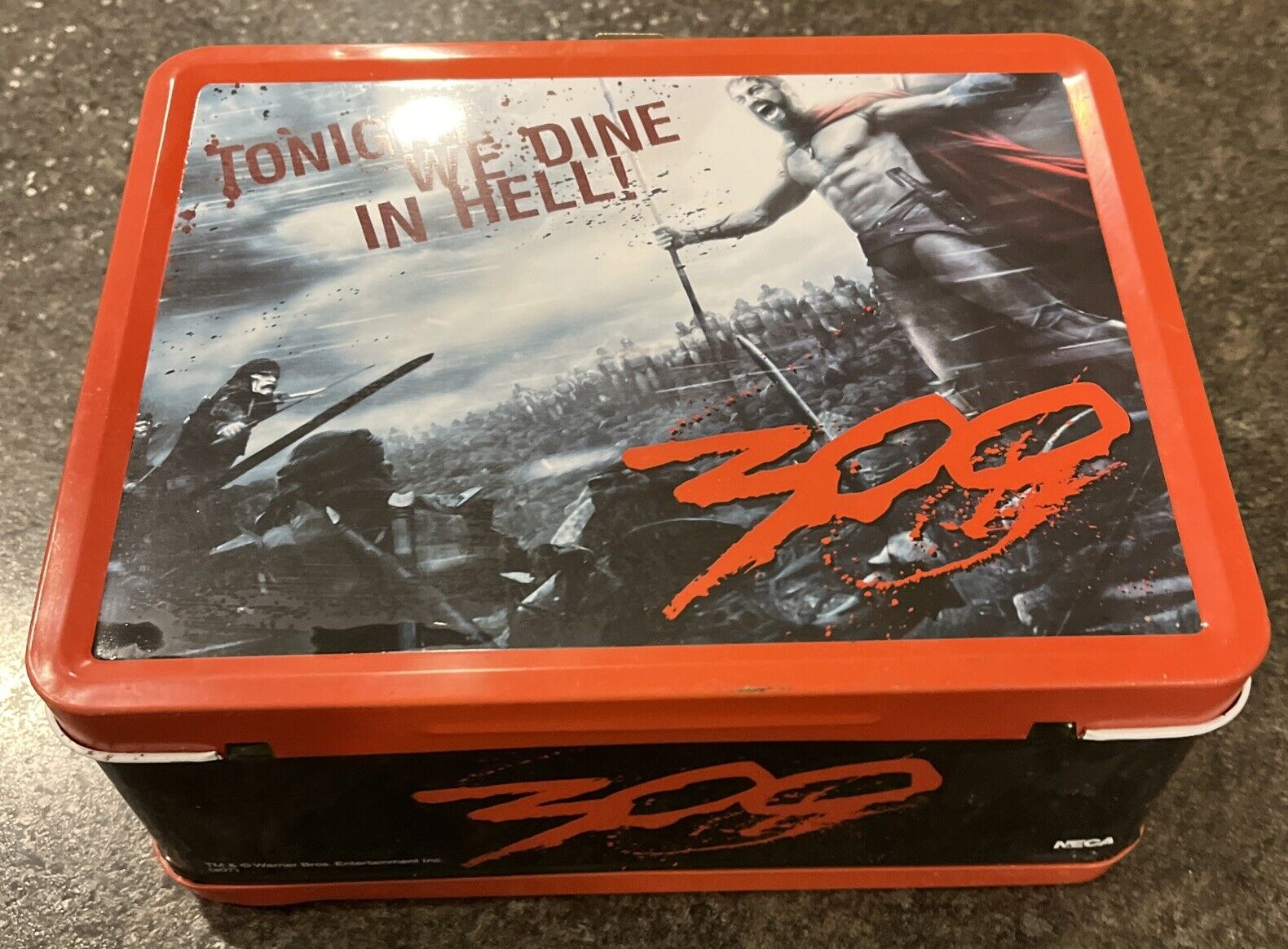 300 Movie Metal Lunchbox W/Thermos Spartans Clean Very Nice Gerard Butler