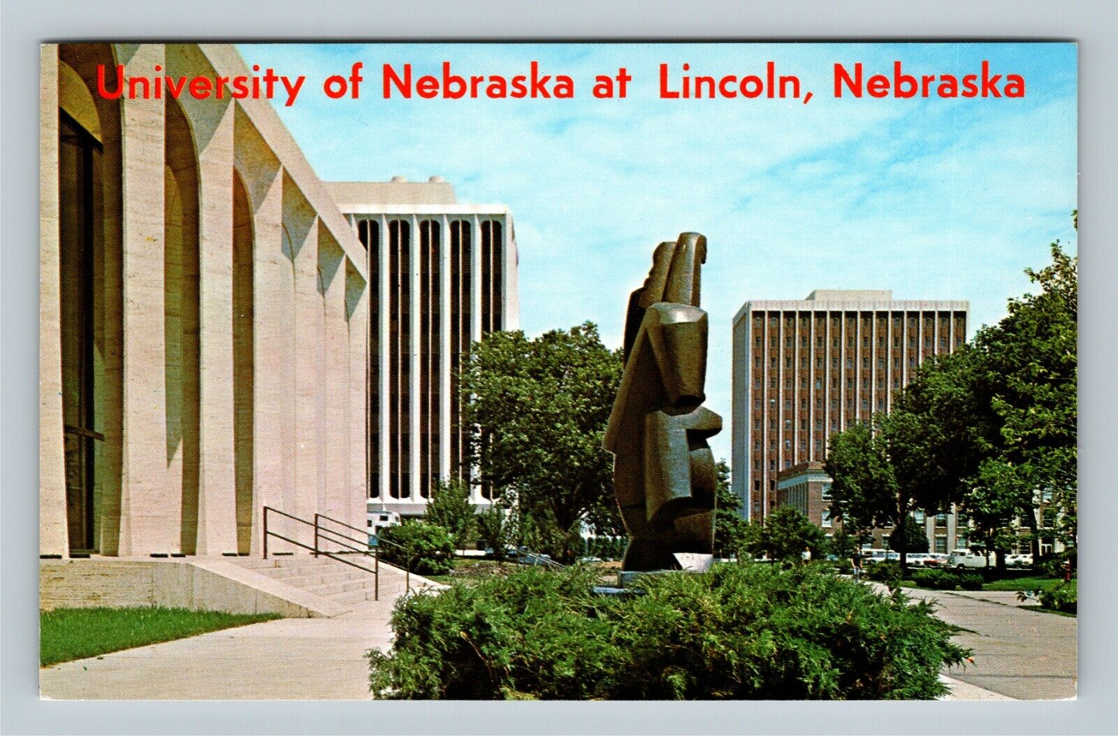 Lincoln NE, University Nebraska Art Gallery, Nebraska Vintage Postcard