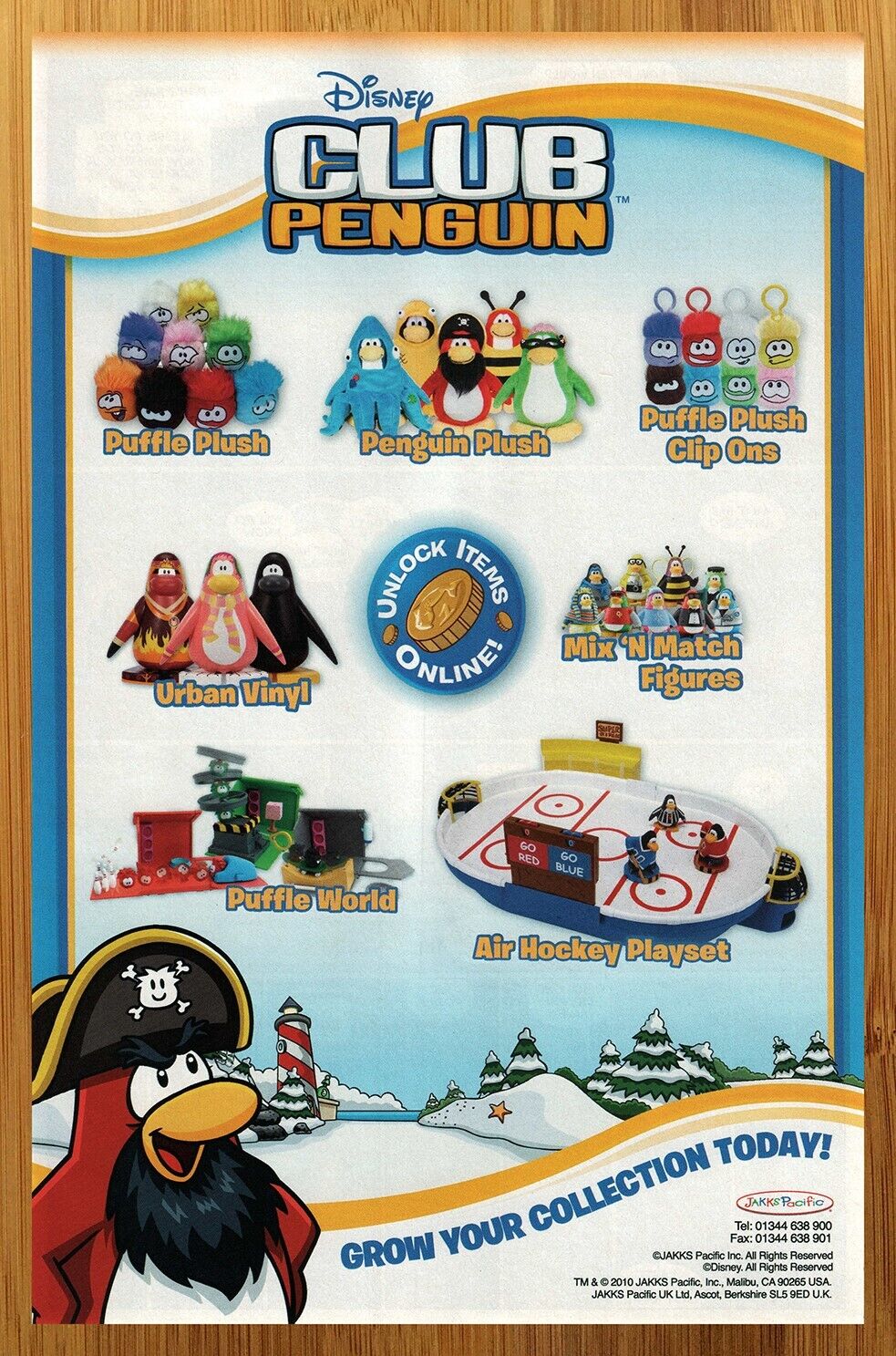 2010 Disney Club Penguin Toys/Plush/Figures Print Ad/Poster Puffle Promo Art 00s