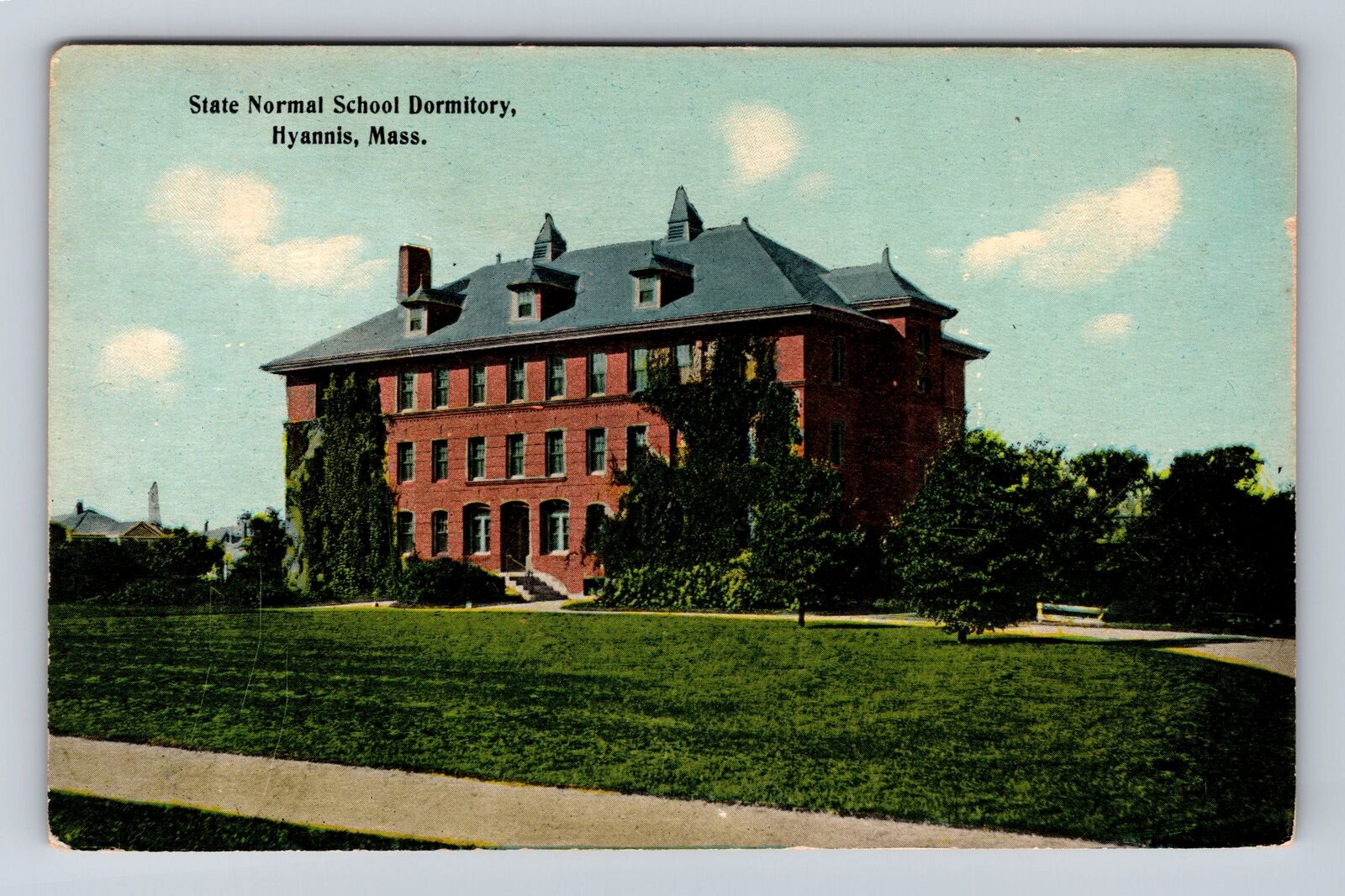 Hyannis MA-Massachusetts, State Normal School Dormitory, Vintage Postcard