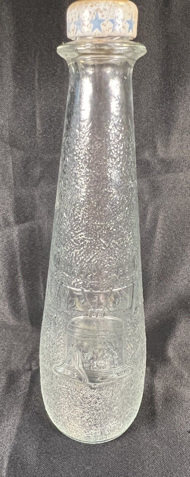Vintage 1971 GLASS HUNTS KETCHUP BOTTLE LIBERTY BELL LIMITED EDITION
