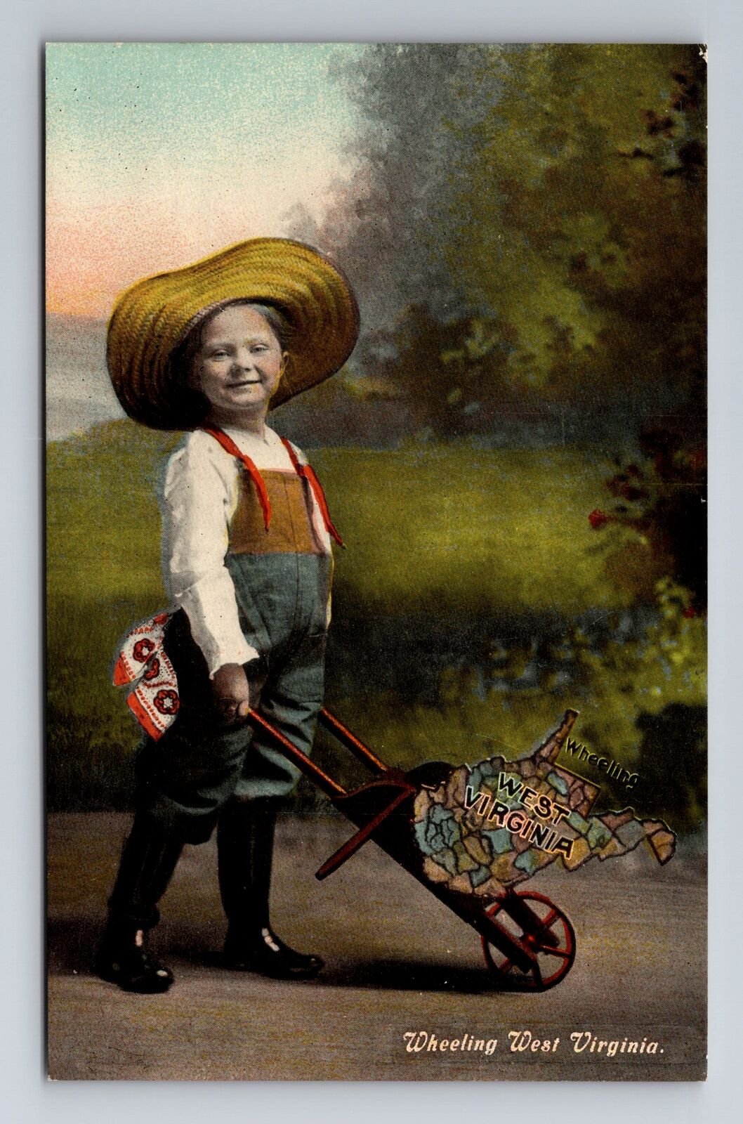 Wheeling WV-West Virginia, General Greeting, Antique Vintage Souvenir Postcard