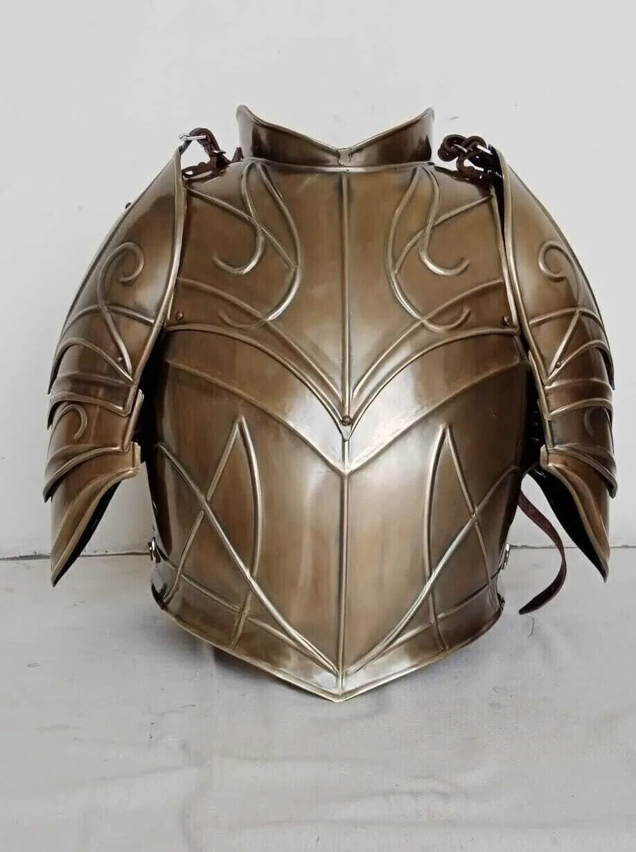 Medieval LOTR Elven Armor Cuirass With Pauldrons cosplay larp Jacket Armor