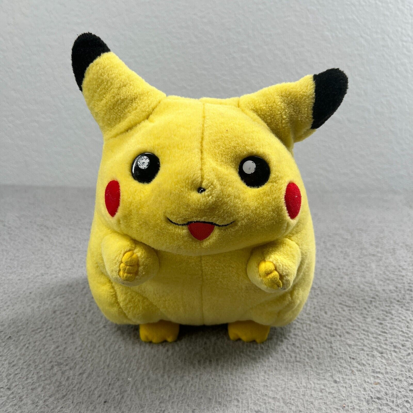 Vintage 90s Pokemon Fat Pikachu 11” Plush Nintendo Cute Stuffed Animal Rare