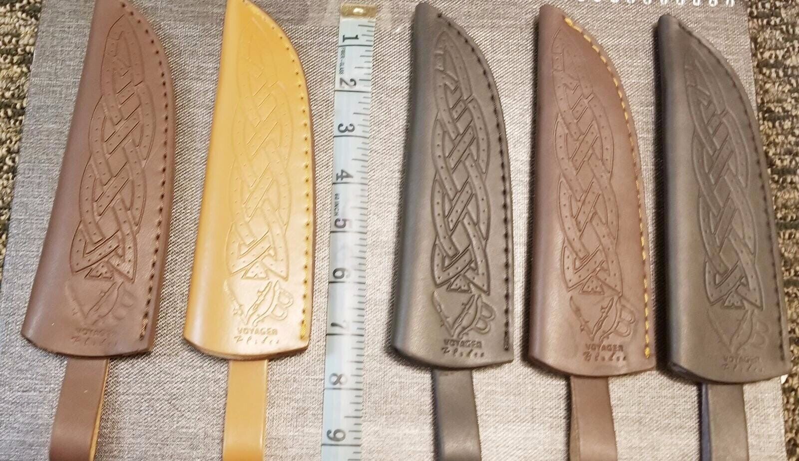 Beautiful leather sheath for straight knife for  6-10 inches knife ( Lot of 5 )