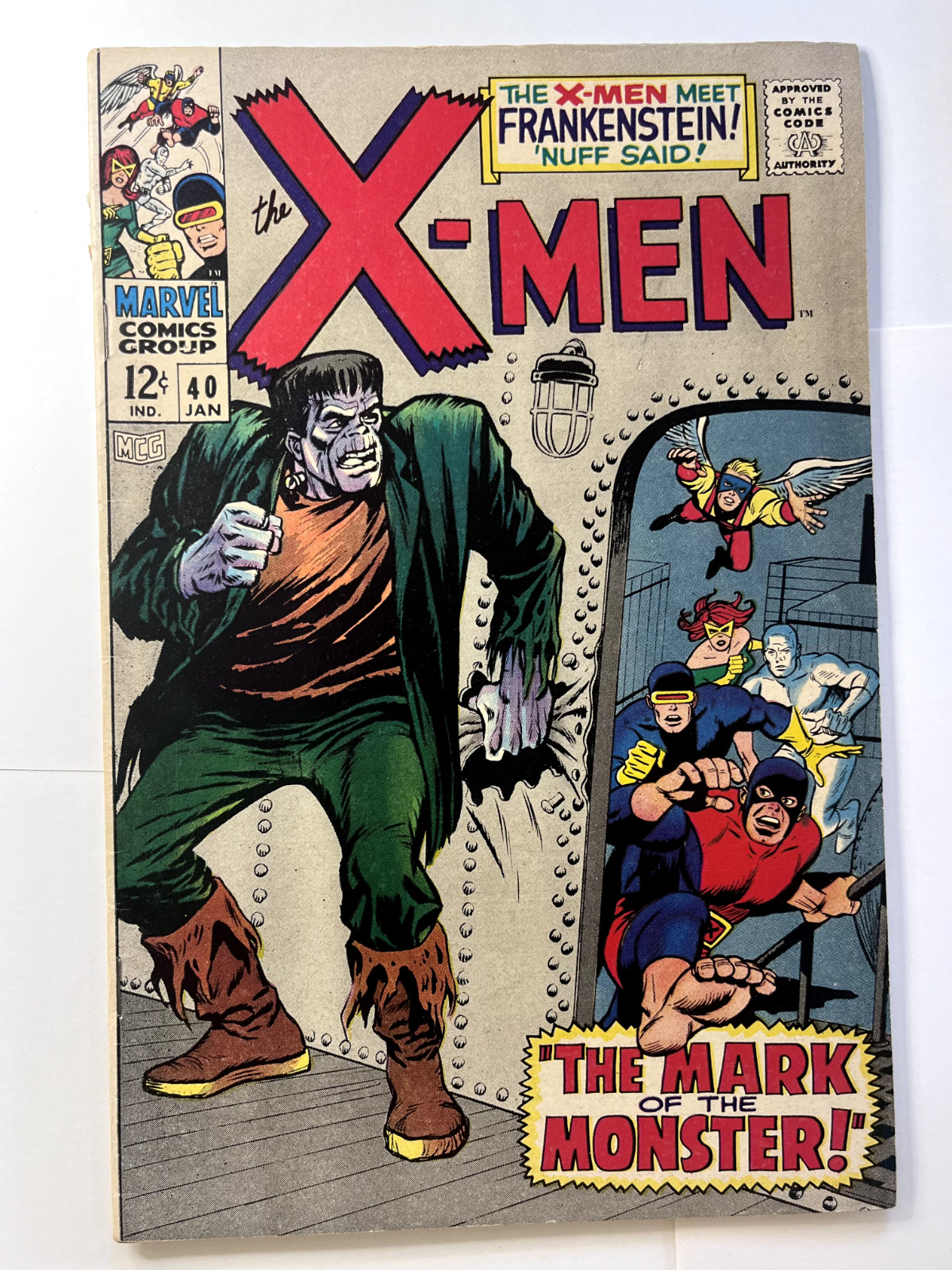 Marvel Comics The X-Men #40 1967 1st Frankenstein’s Monster Very Good