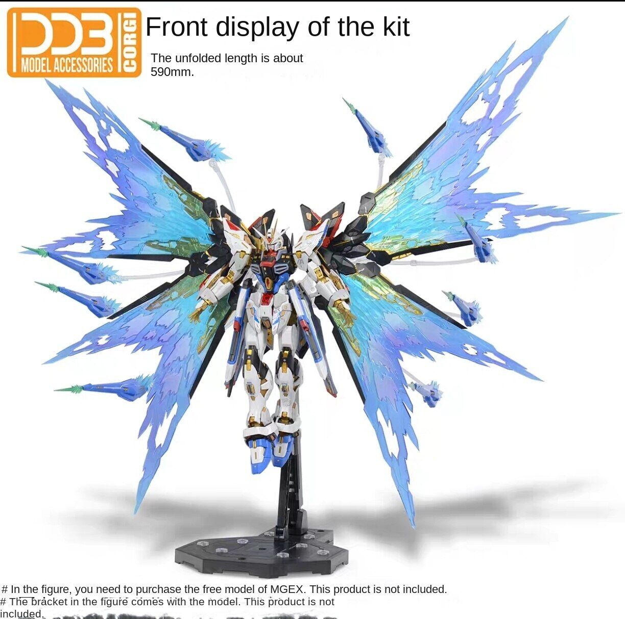DDB MGEX 1/100 Strike Freedom compatible with  Wing of Light Option Set