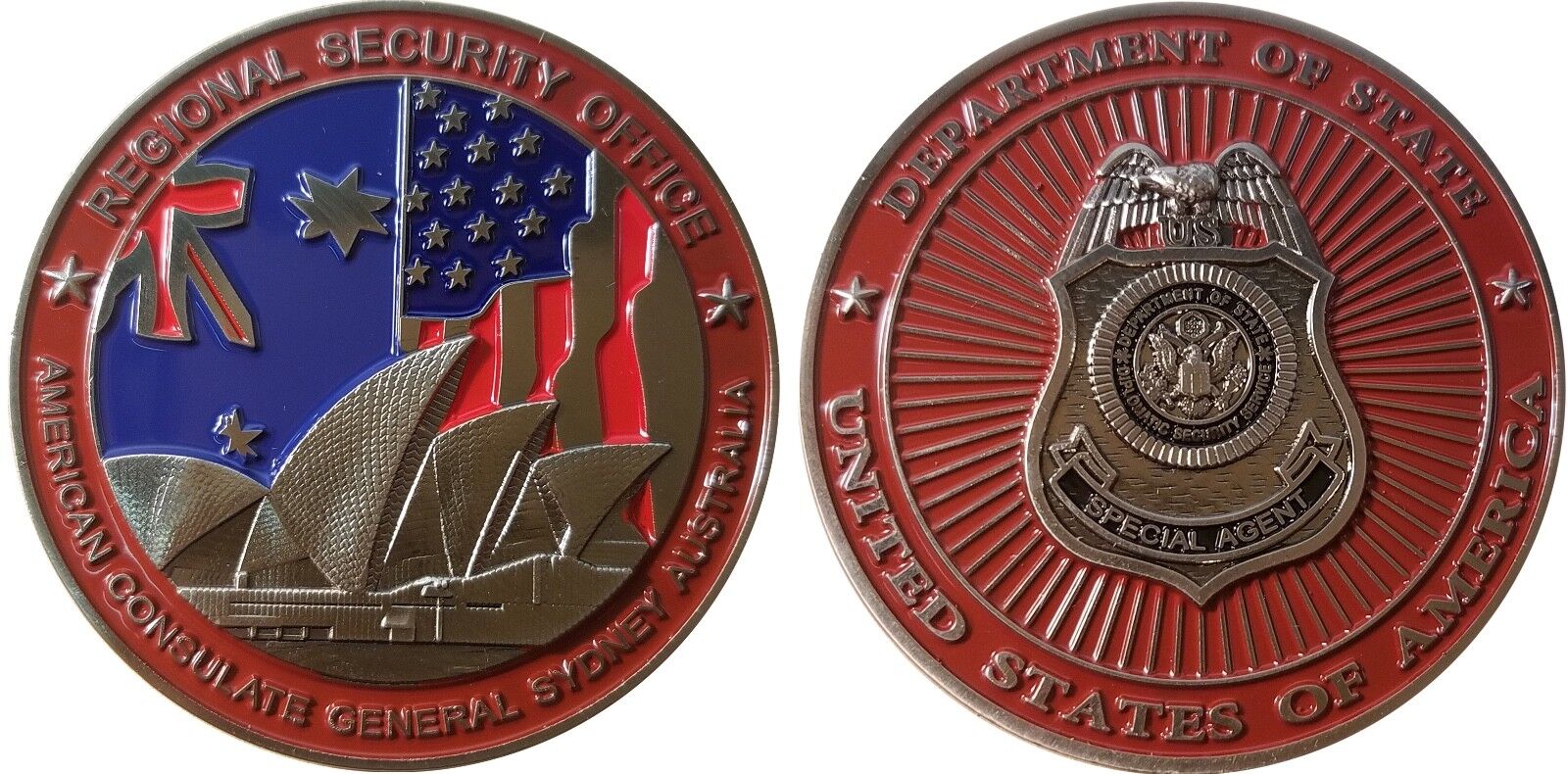American Embassy Sydney Australia Diplomatic Security Challenge Coin  2