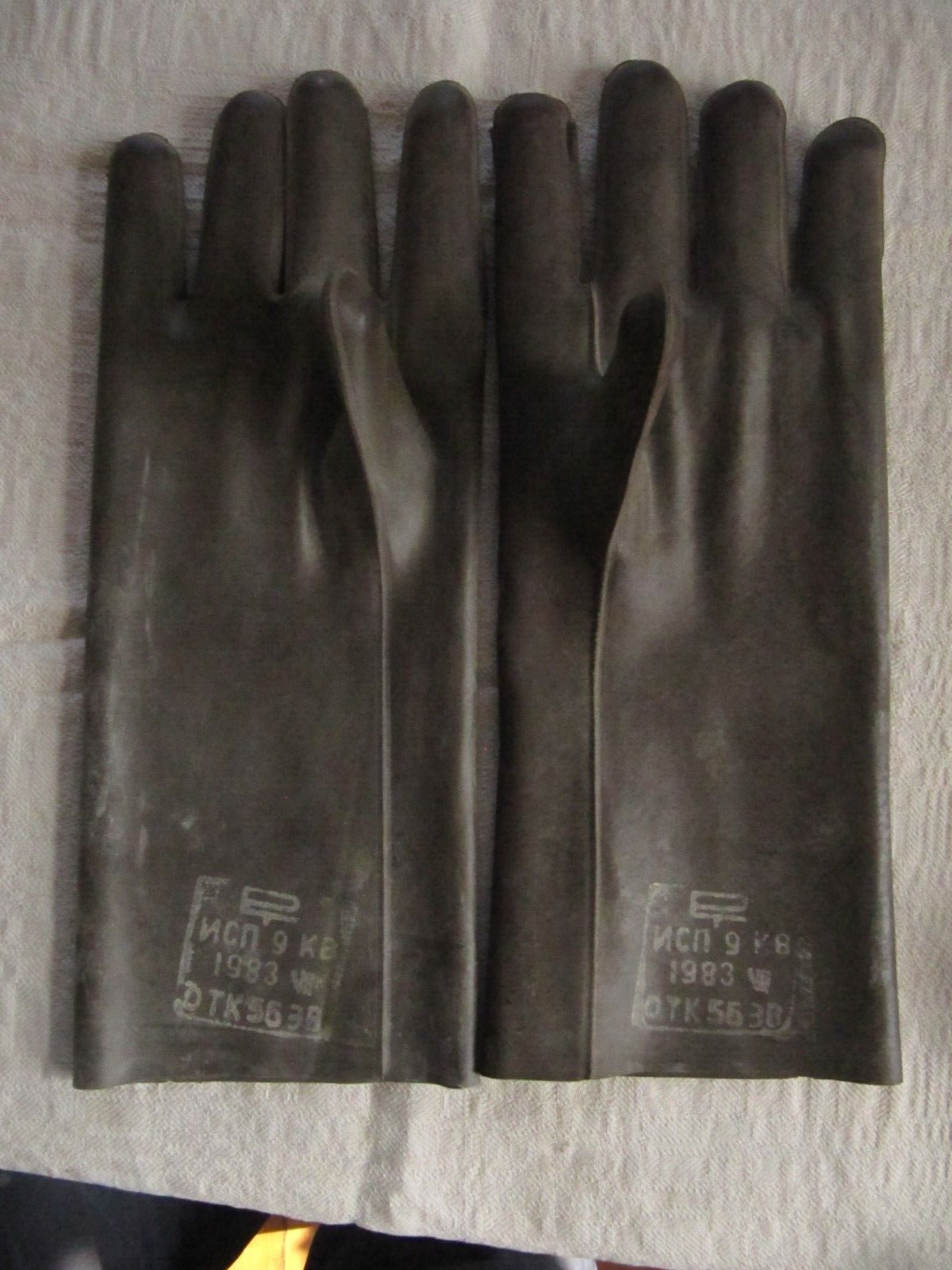 Vintage USSR Russian Professional Electrician Gloves Rubber