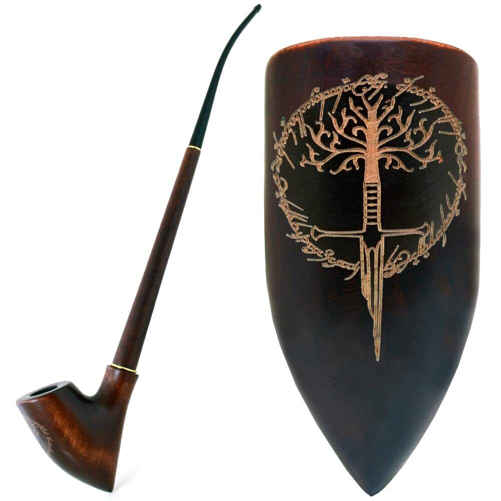 Royal wooden collection LOTR 13.2 inch tobacco smoking pipe CHURCHWARDEN