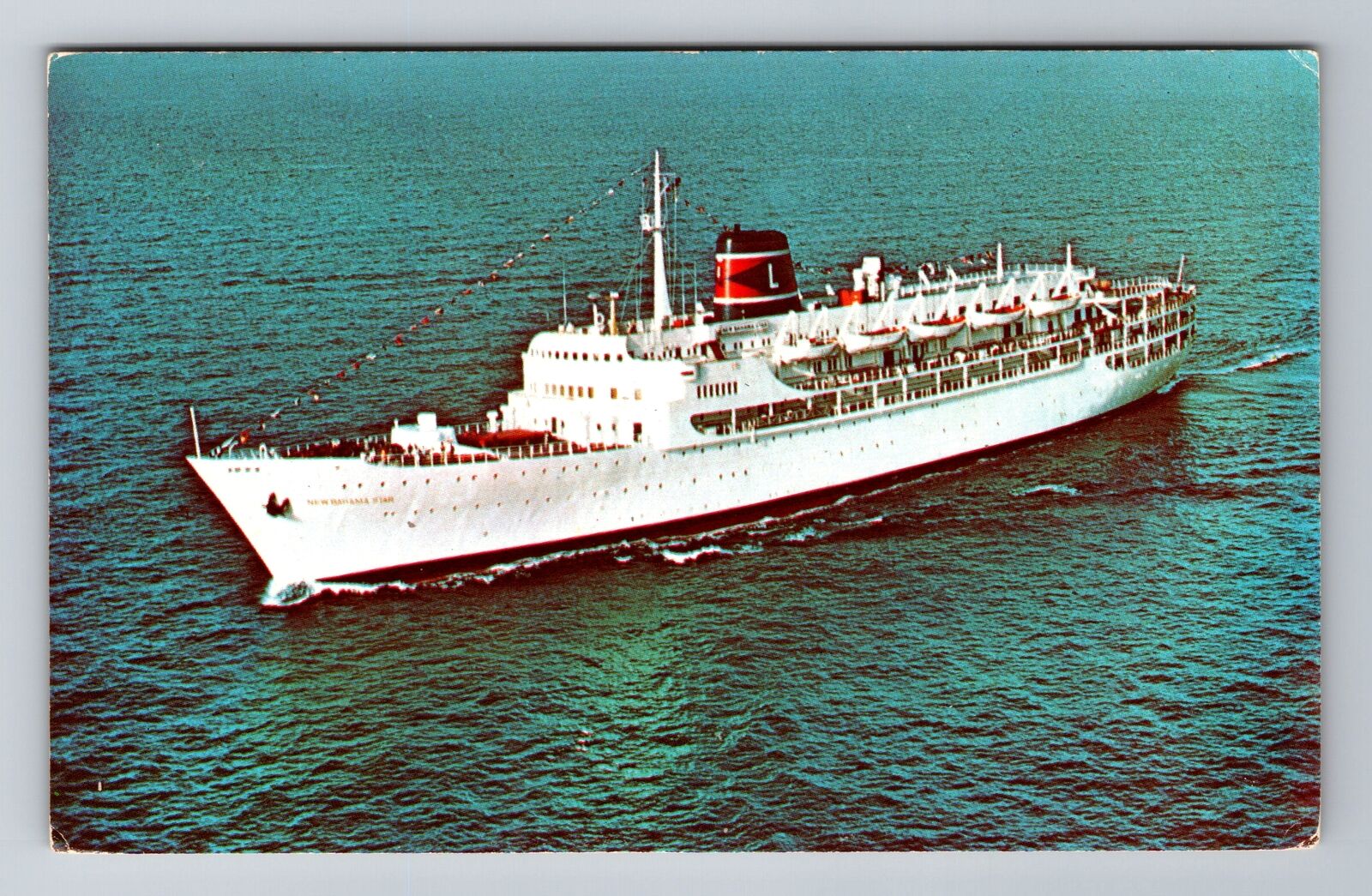 SS New Bahama Star, Ships, Transportation, Antique Vintage Souvenir Postcard