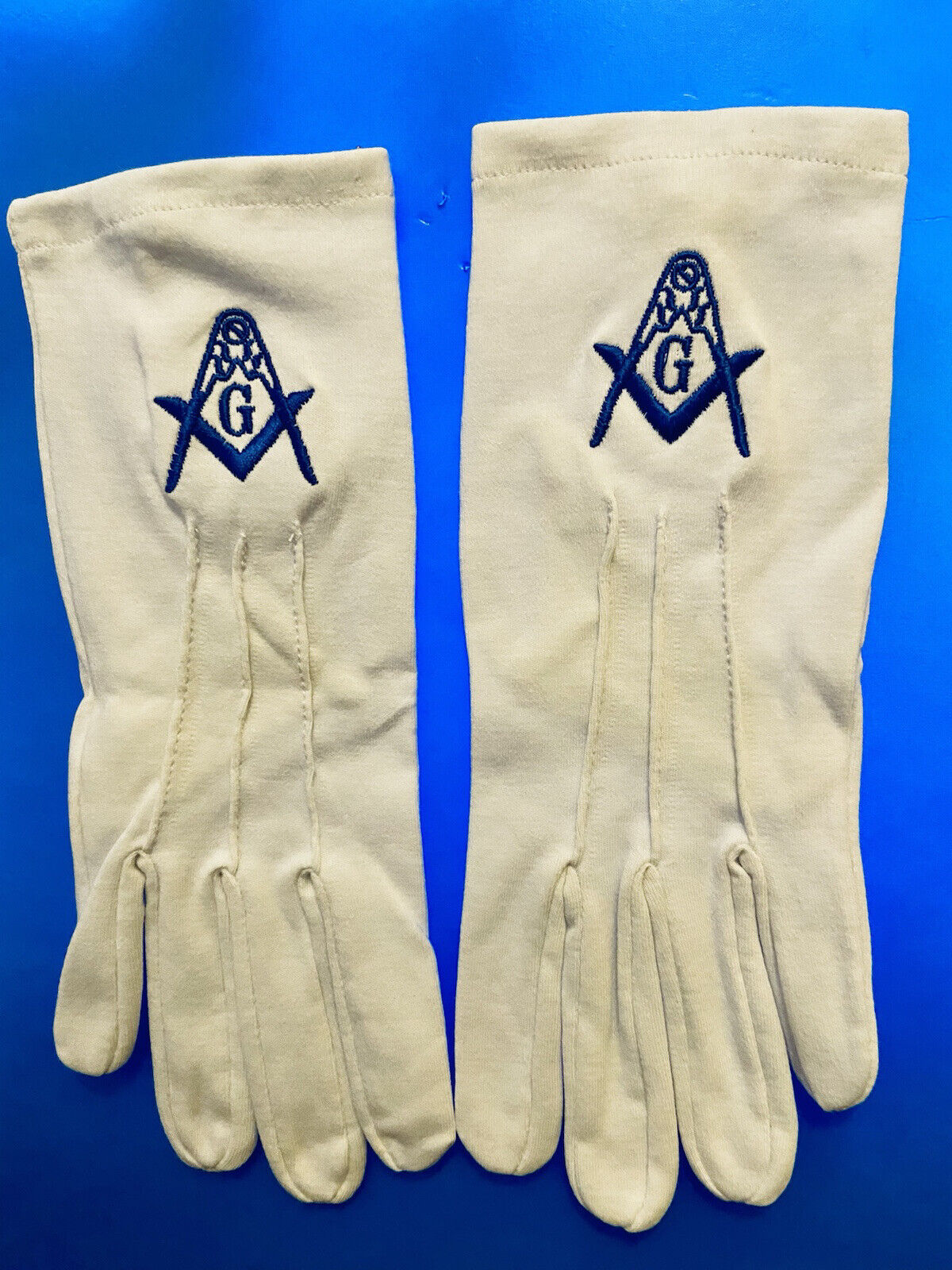 12  MASON EMBROIDERED Cotton Gloves Sizes MED,  LG, and  XL  WHOLESALE $7.00 EA