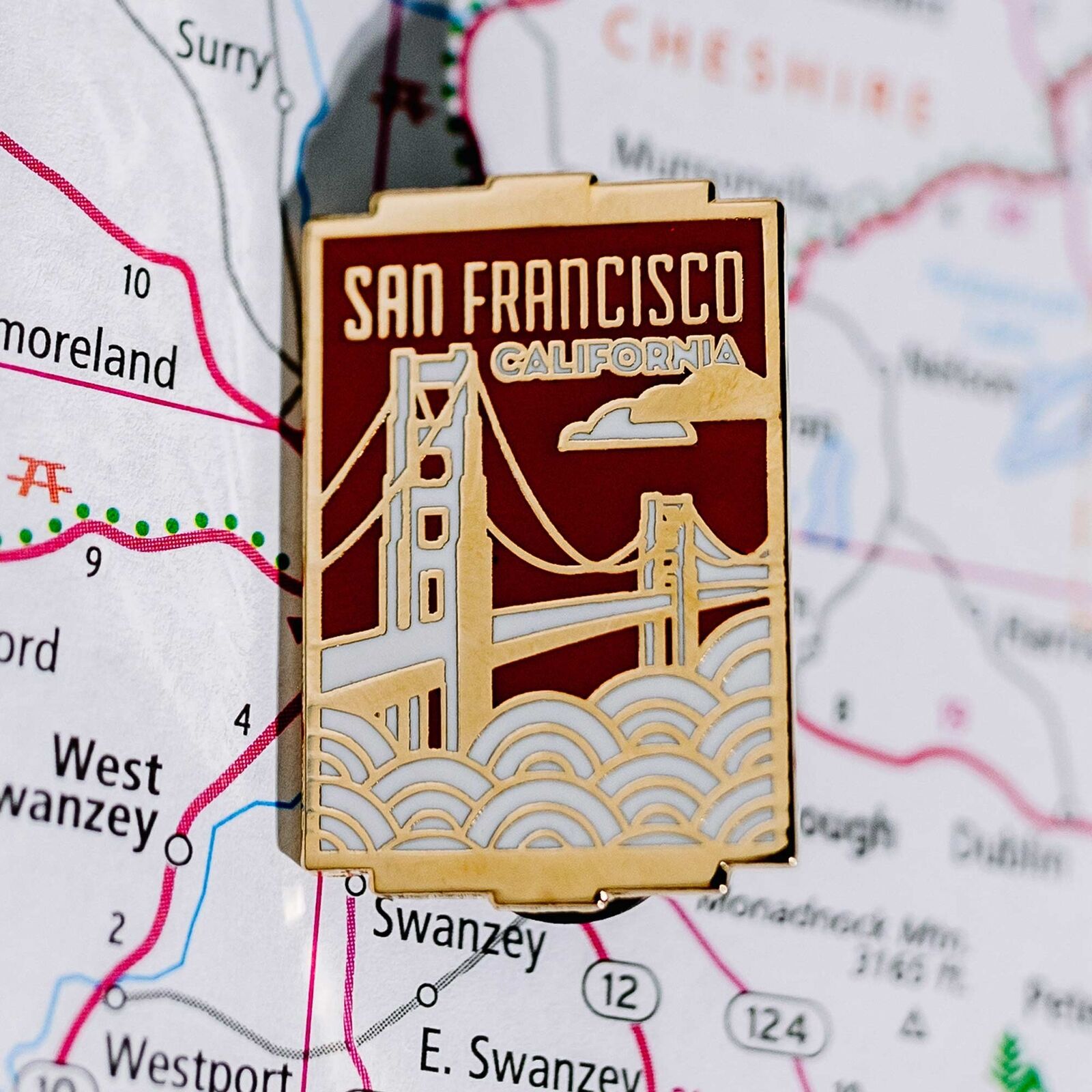 San Francisco Enamel Travel Pin - Gift or Souvenir