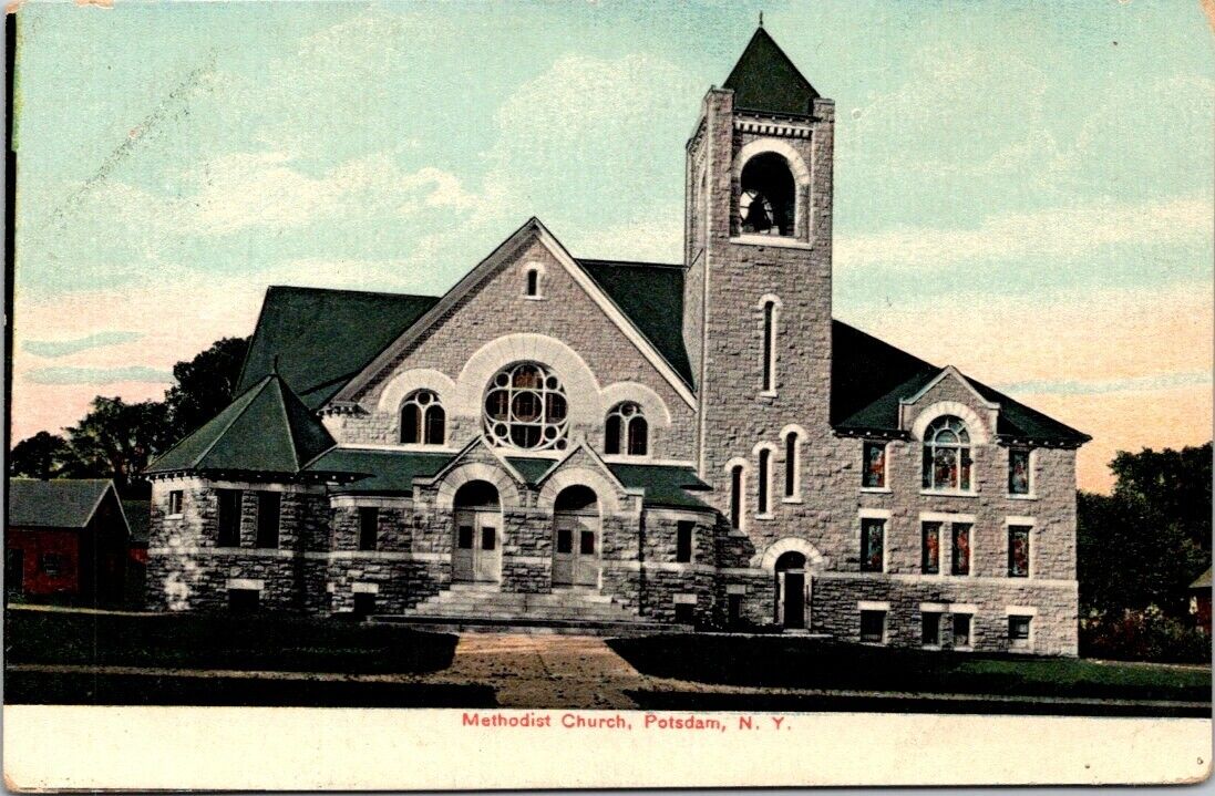 Potsdam NY Methodist Church JR Weston Publisher Germany c1910s postcard P26