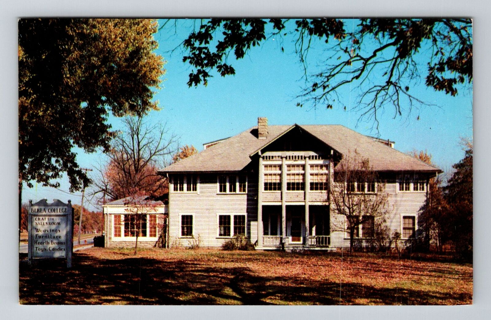 Berea KY-Kentucky, Berea College, Fireside Industries and Sales Vintage Postcard