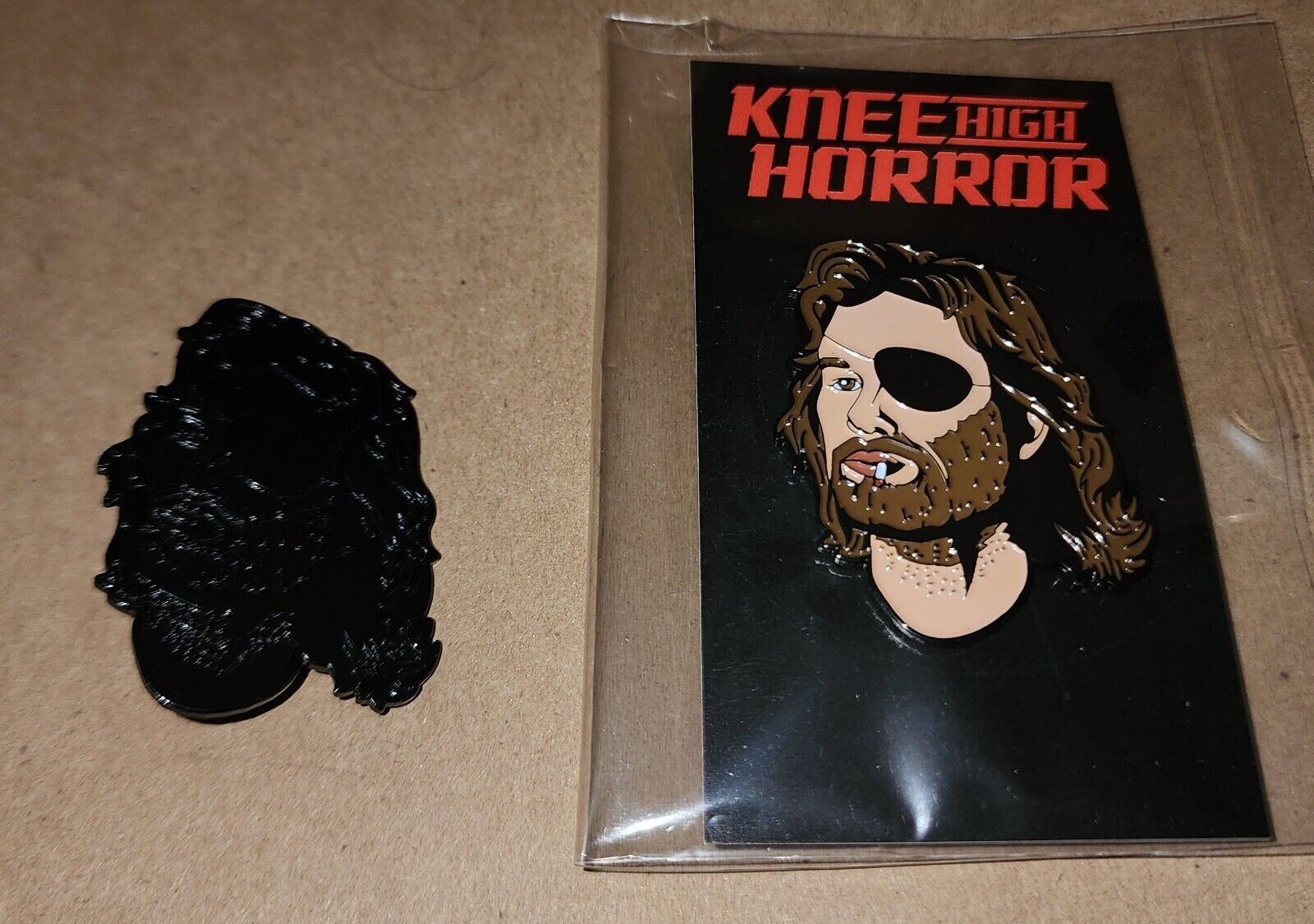 Lot of 2 Escape From New York NY Snake Plissken Enamel Pins By Kneehigh Horror