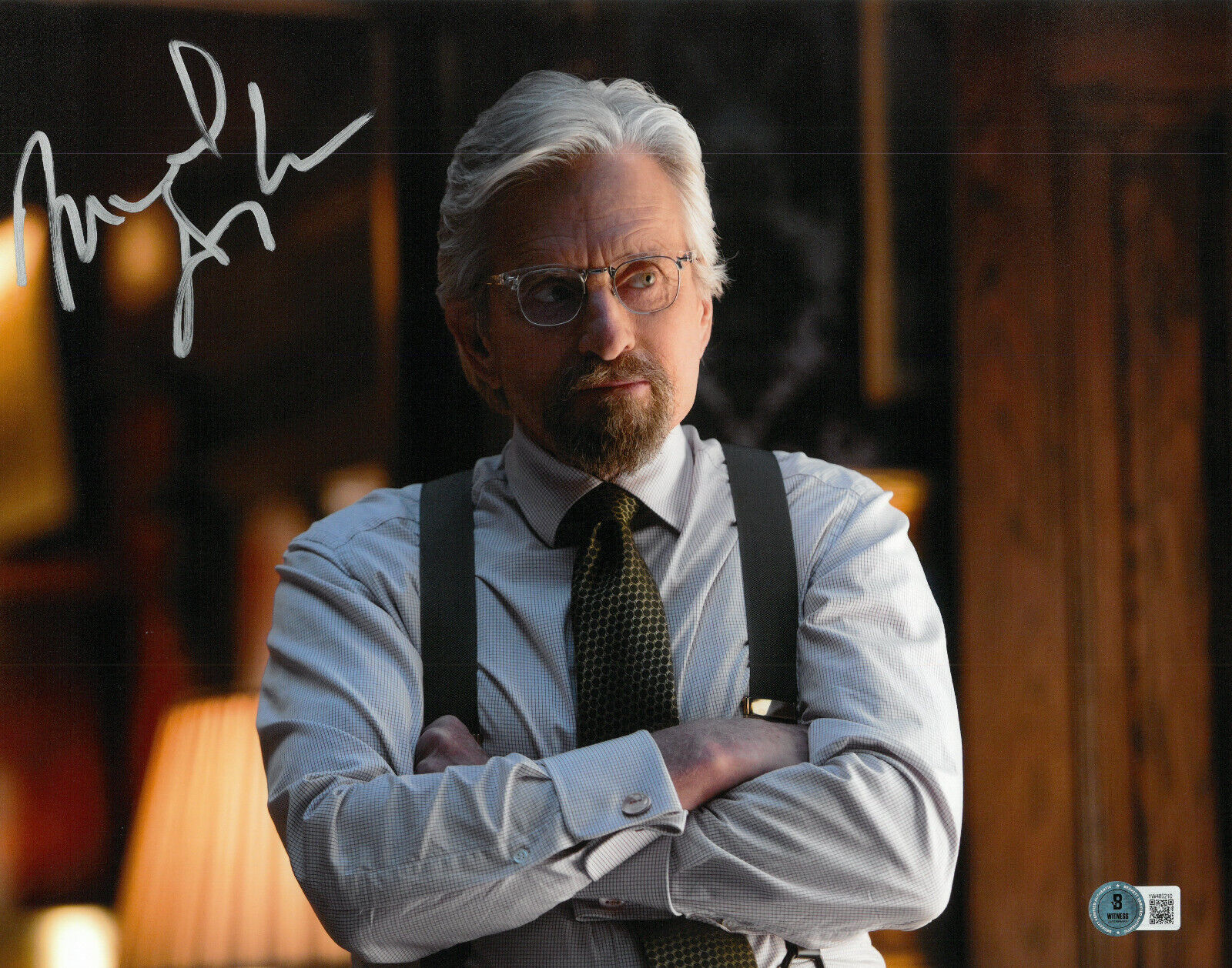 Michael Douglas Signed Autograph Ant-Man 11X14 Photo BAS Beckett