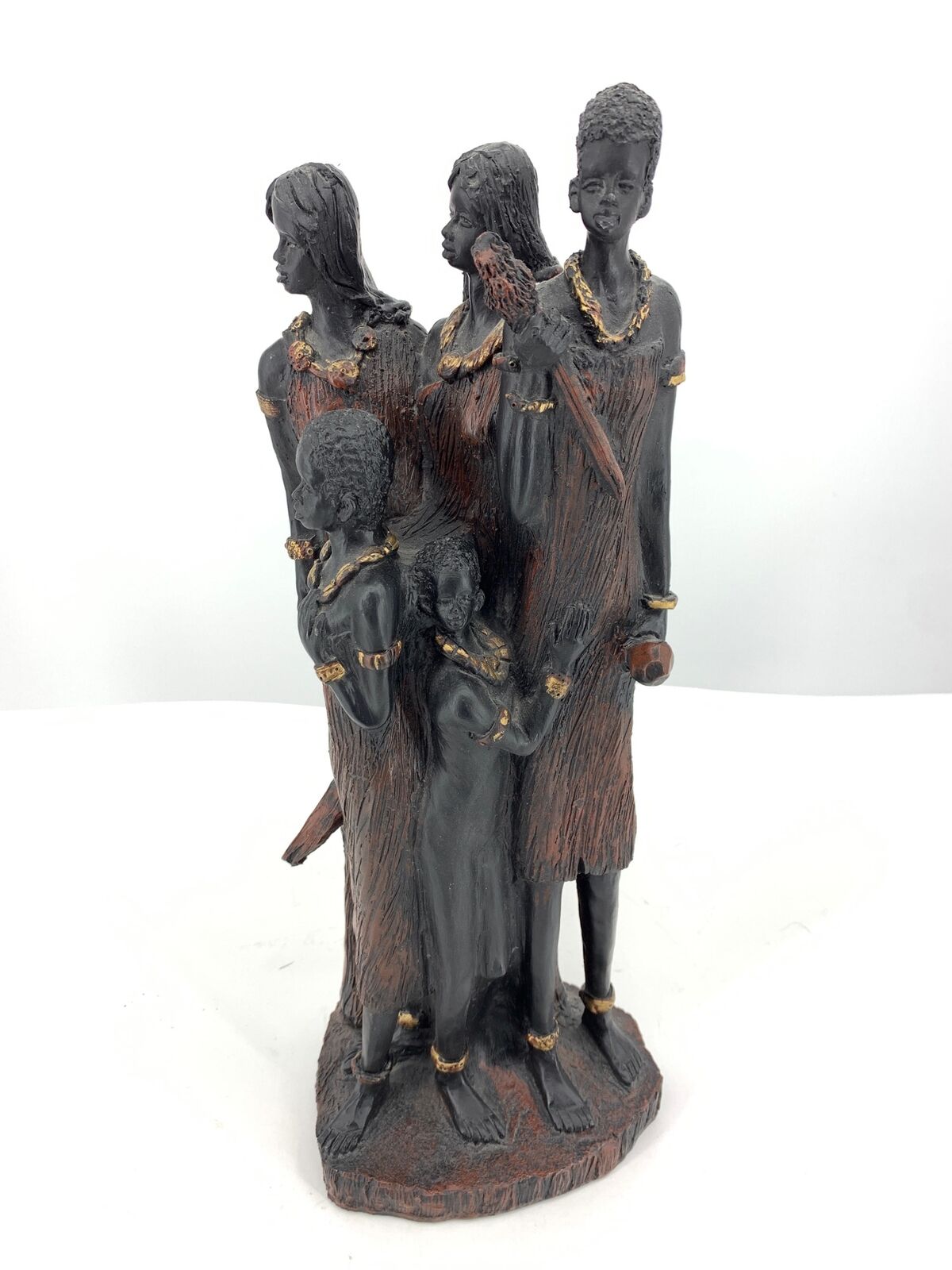 African Women Maasai Tribe Figurine 14\