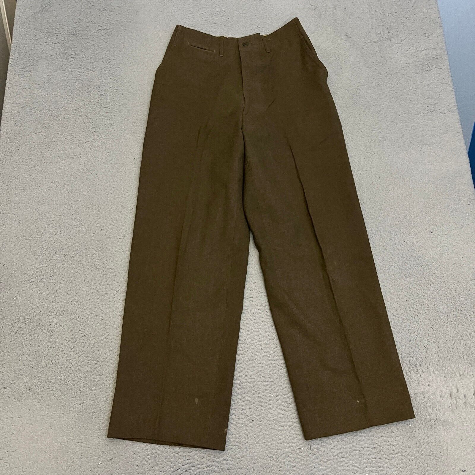 Vintage US Military Trousers Mens Size *34 x 33* Wool Green Pants *READ