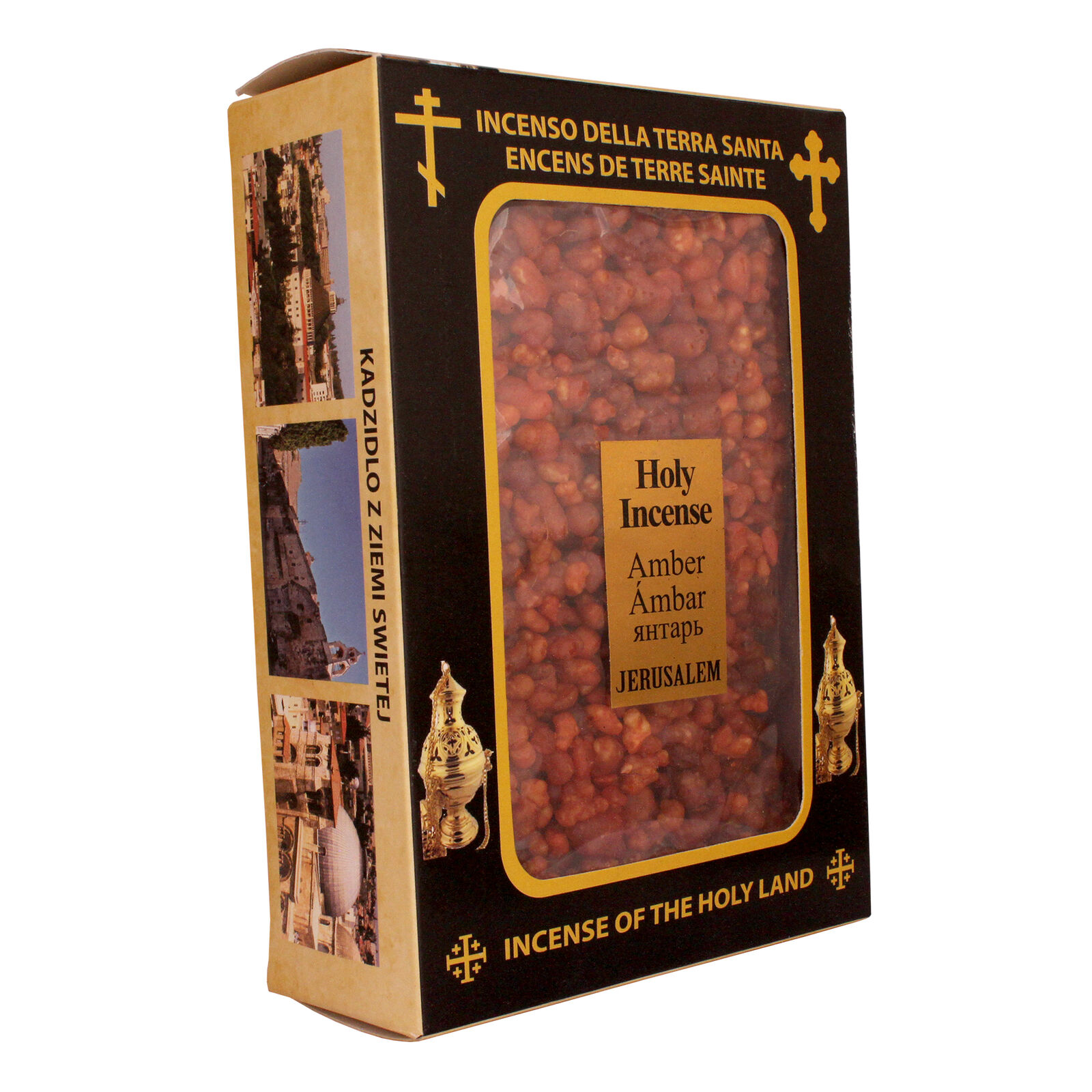 Aromatic Resin Burner Frankincense Amber Incense from Jerusalem 17.6oz/500gr