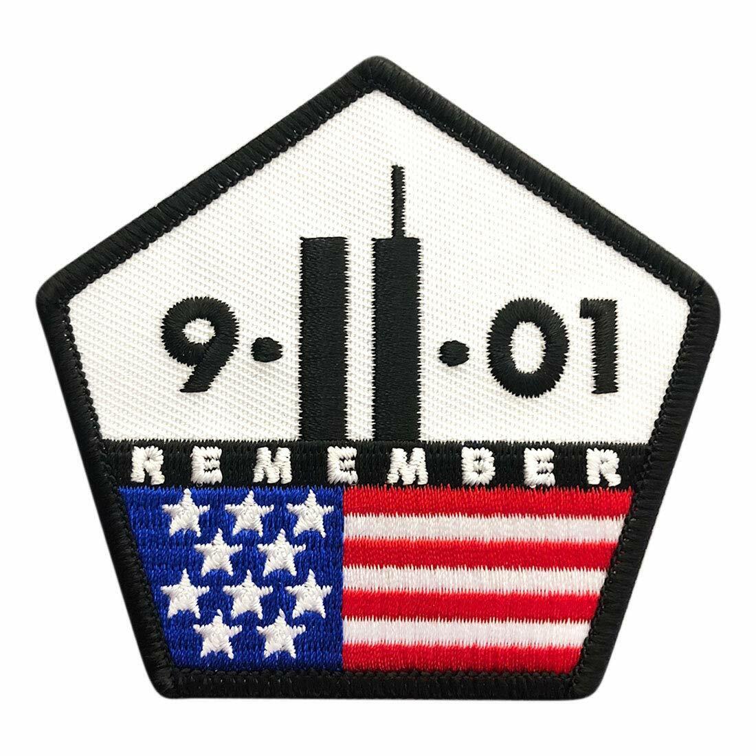 9/11 Remember Twin Towers Tactical Patch (Hook Fastener -M11)