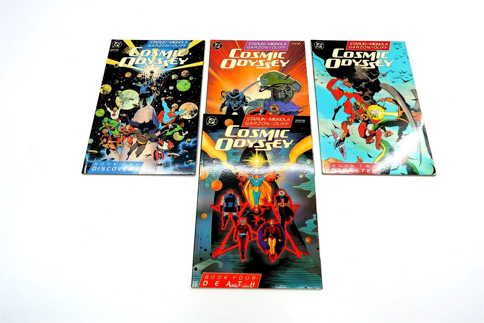 COSMIC ODYSSEY DC Comic Book Lot #1 - 4 Complete Run 1988