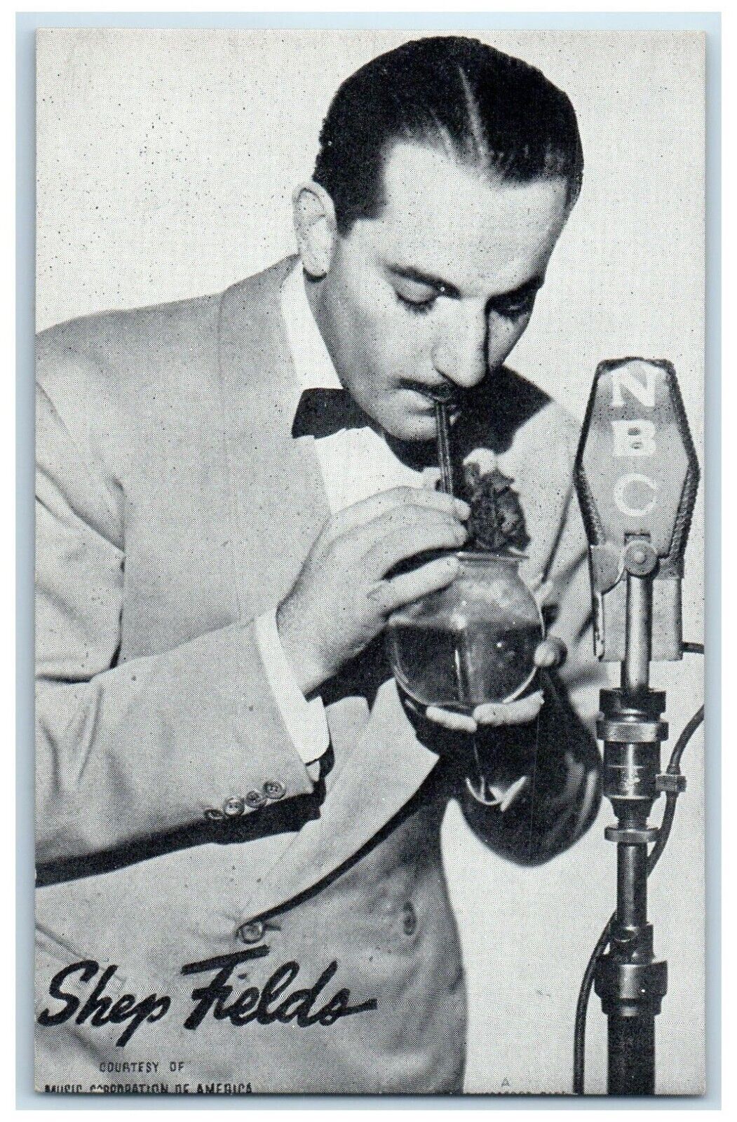 c1930\'s Shep Fields Musicians NBC Mutoscope Unposted Vintage Postcard