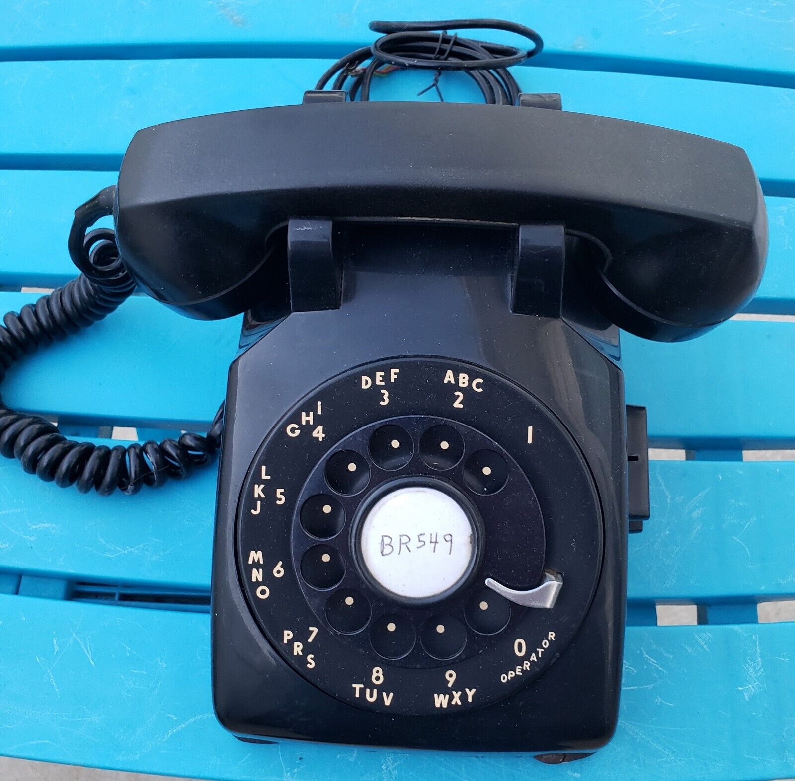 Old Black Bell System Rotary Phone Western Electric
