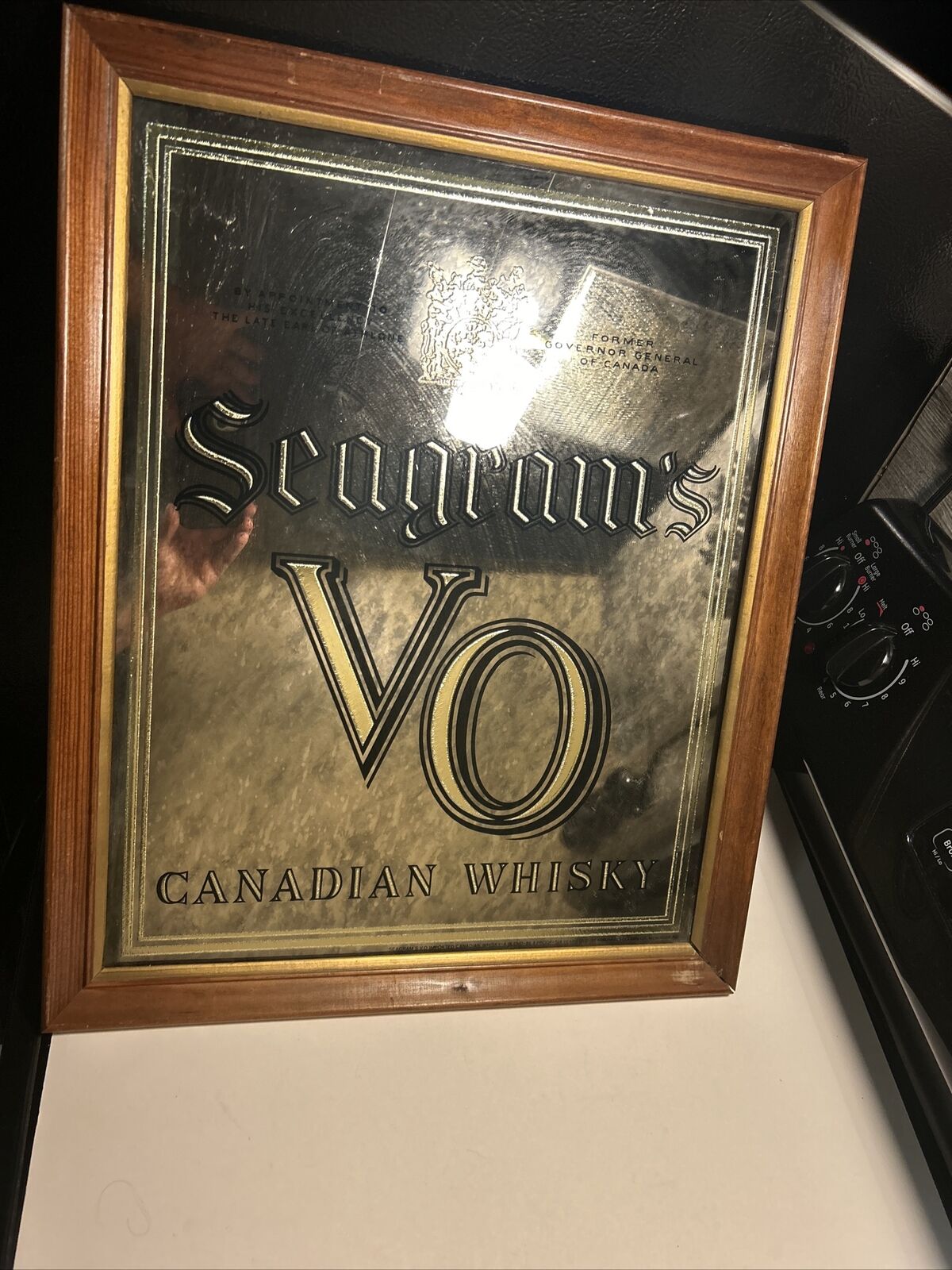 Seagrams VO Canadian Whiskey Gold Beer Mirror